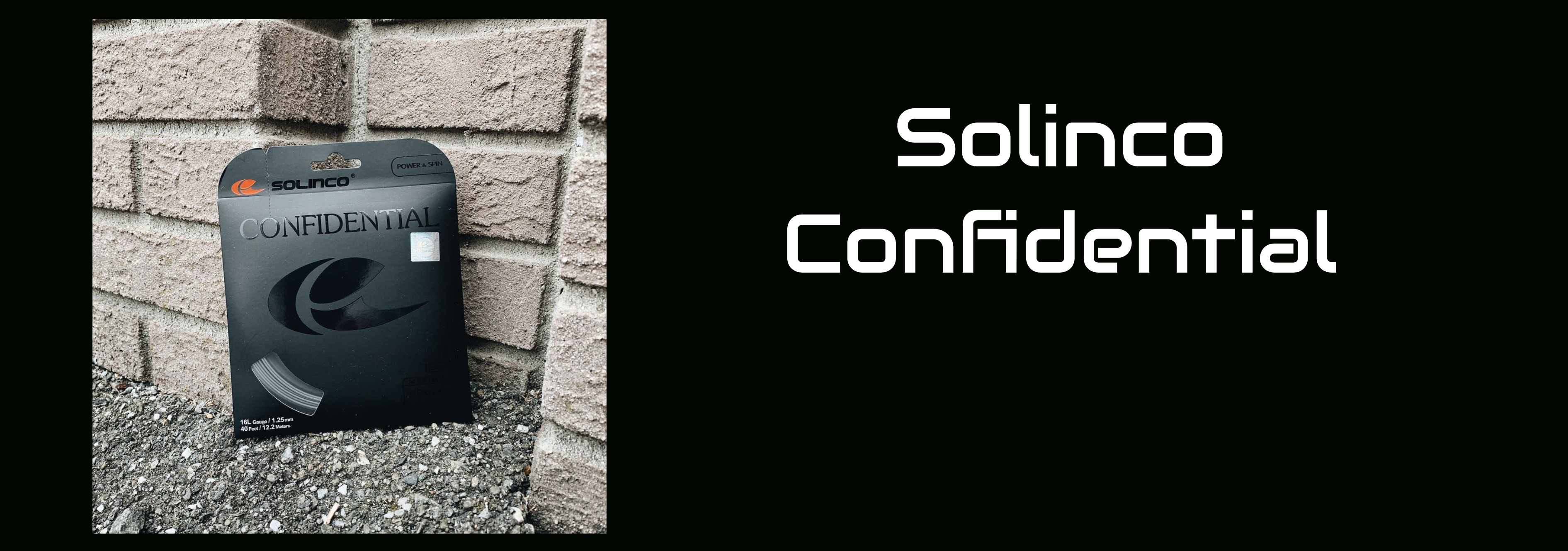 Solinco Confidential Strings – Racquet Point
