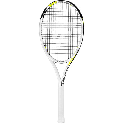 Tecnifibre TF-X1 285 Tennis Racket showcasing its White/Black/Neon Yellow color combination