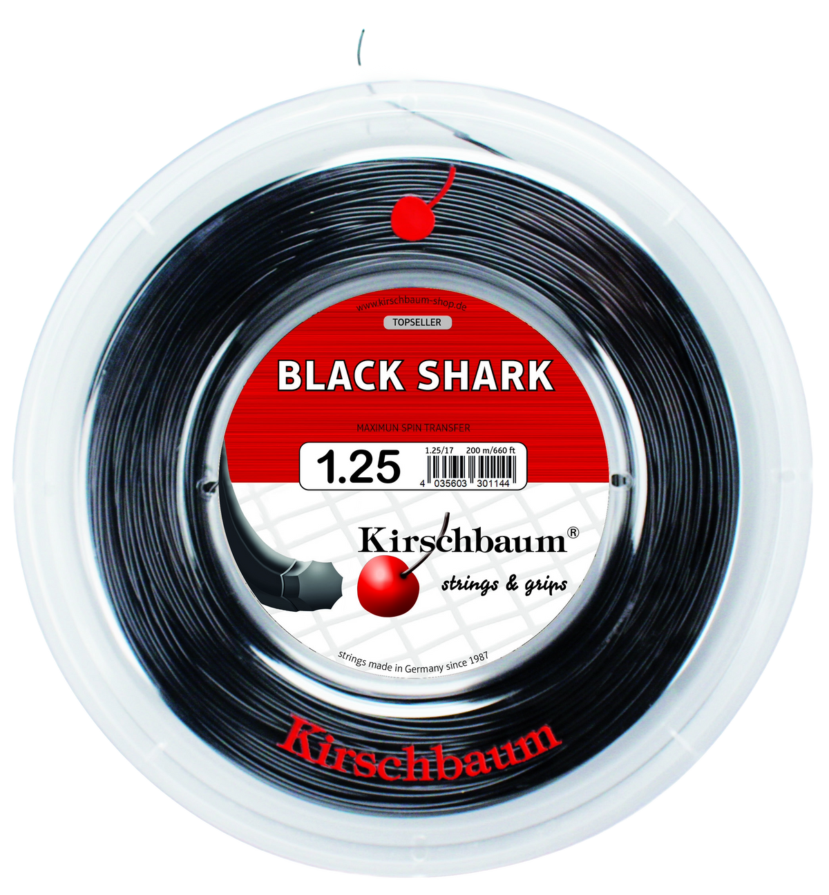 Kirschbaum Black Shark Tennis String Reel - 660 ft.