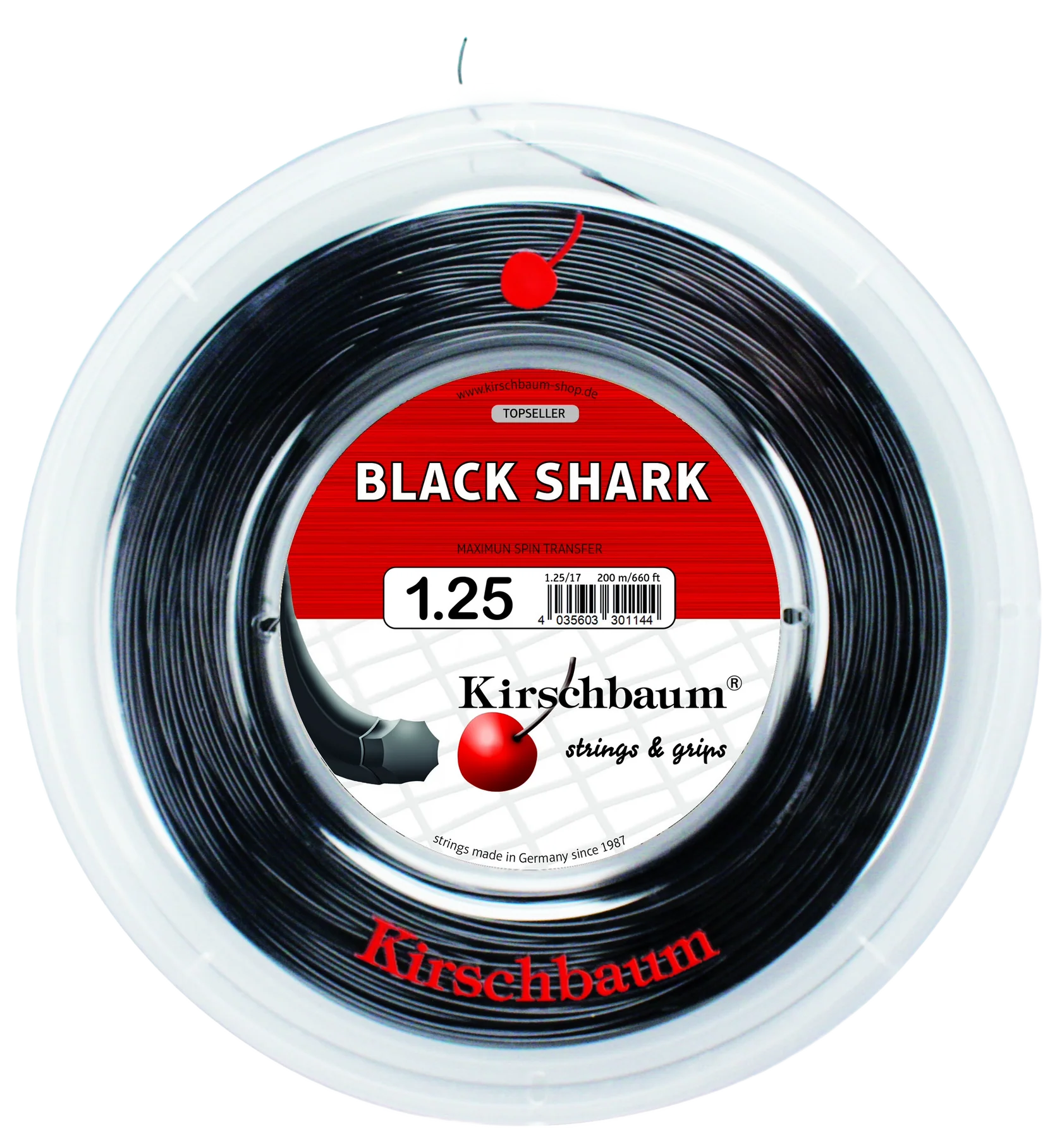 Kirschbaum Black Shark Tennis String Reel - 660 ft.