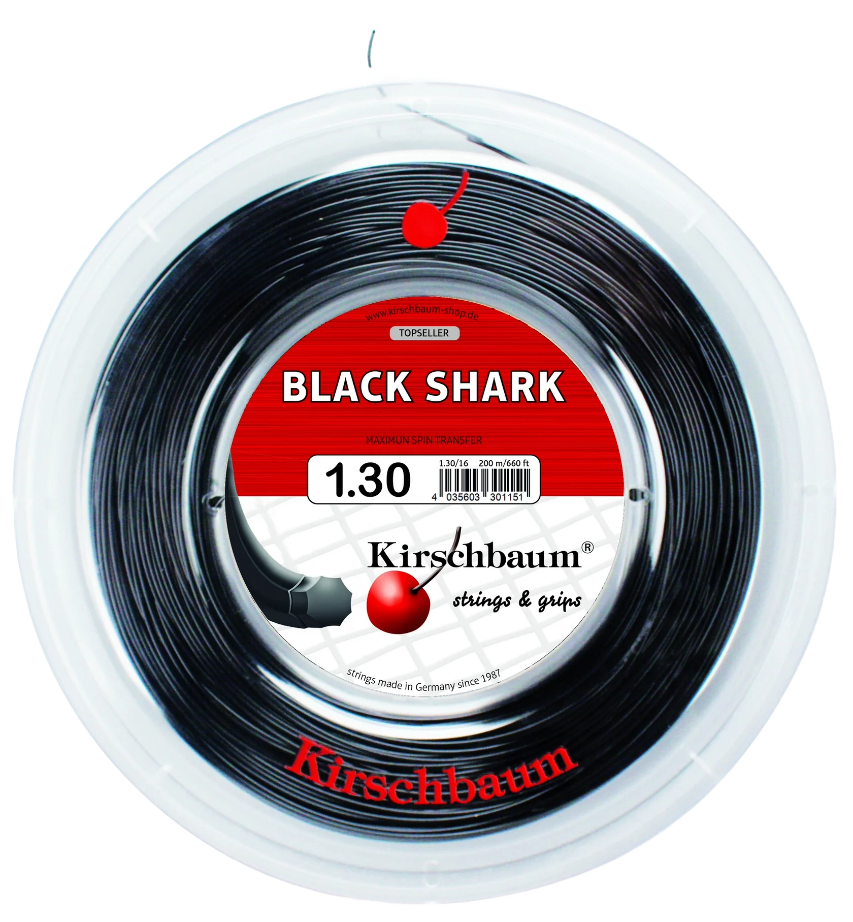 Kirschbaum Black Shark Tennis String Reel - 660 ft.