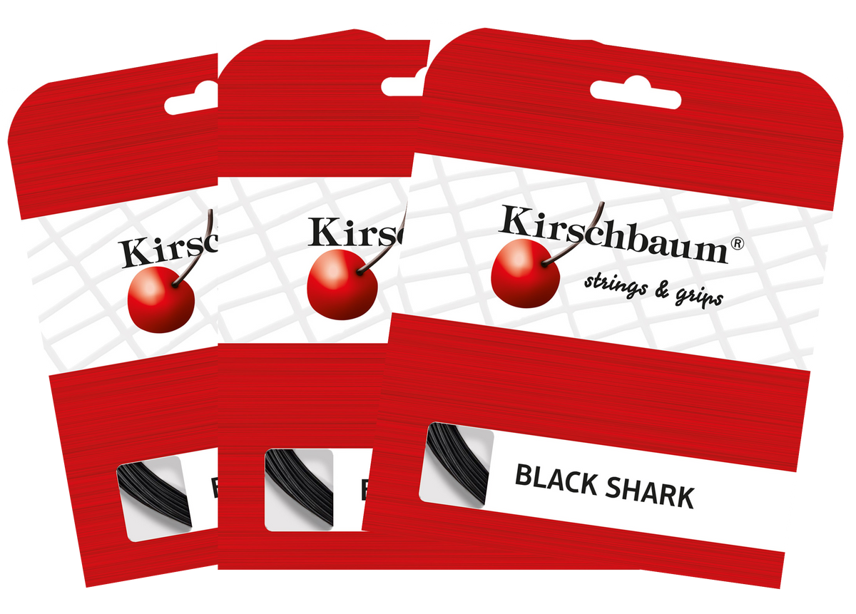 Kirschbaum Black Shark Tennis String Set - 3 Pack