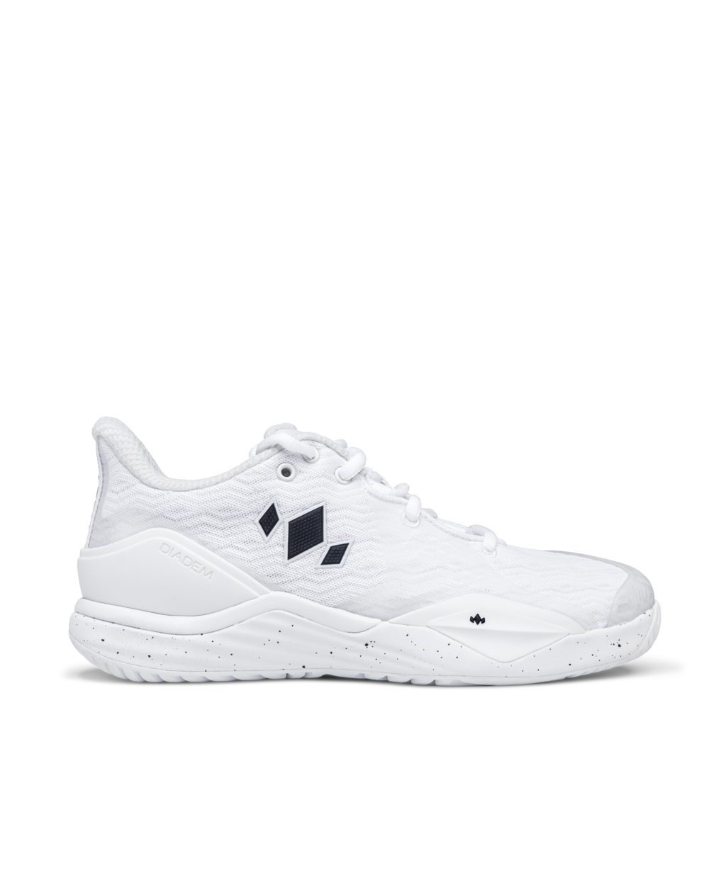 Diadem Court Burst Wide (2E) Women's Tennis Shoes, White colourway, right - Racquet Point