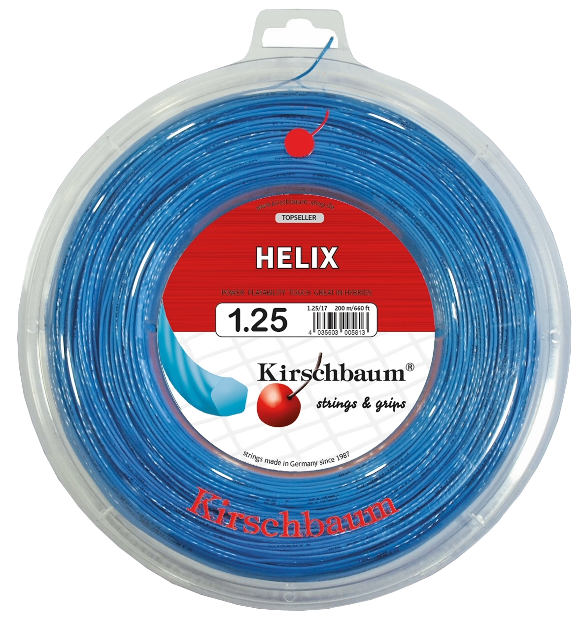 Kirschbaum Helix Blue Tennis String Reel - 660 ft.