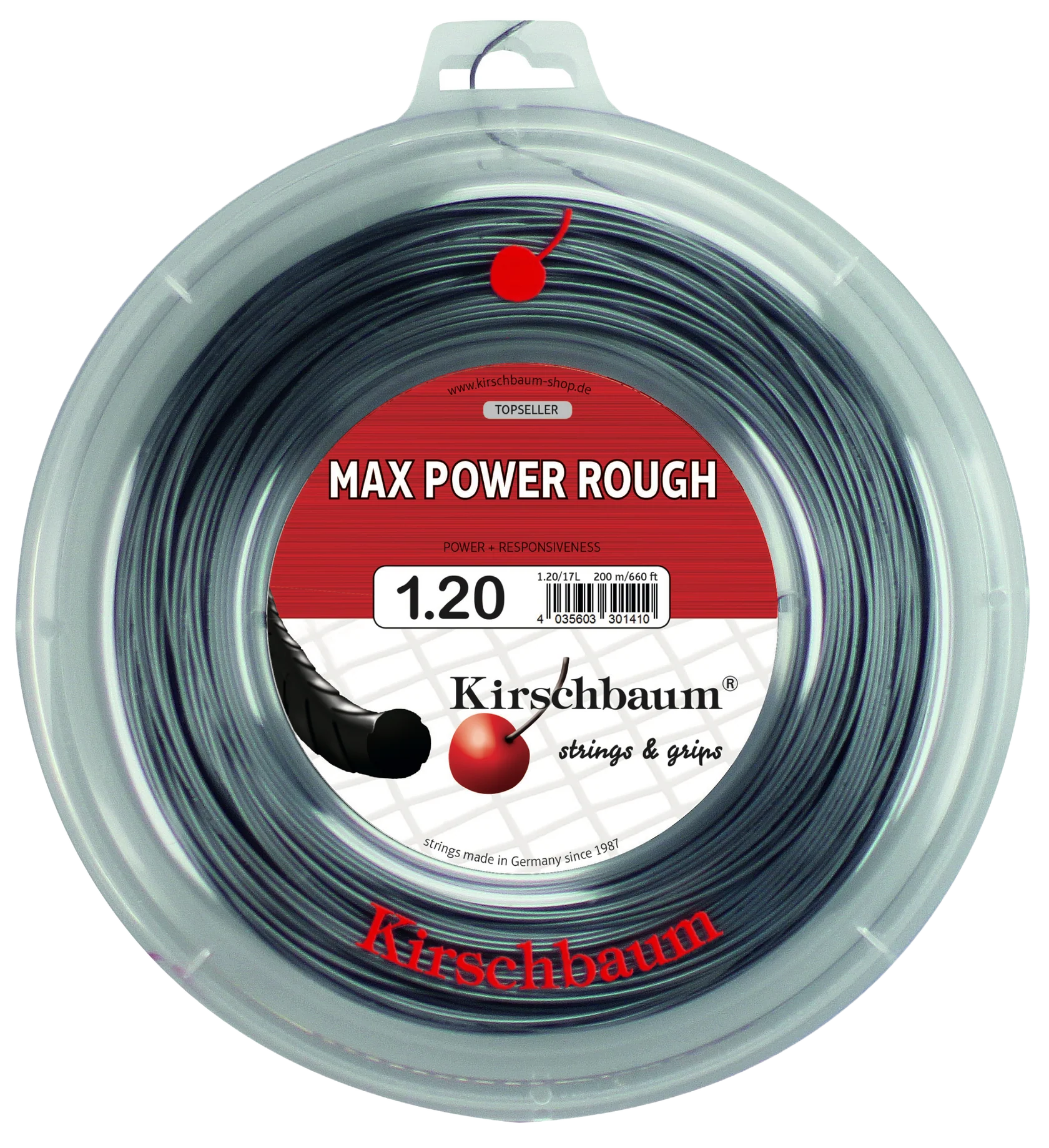 Kirschbaum Max Power Rough Tennis String Reel - 660 ft.