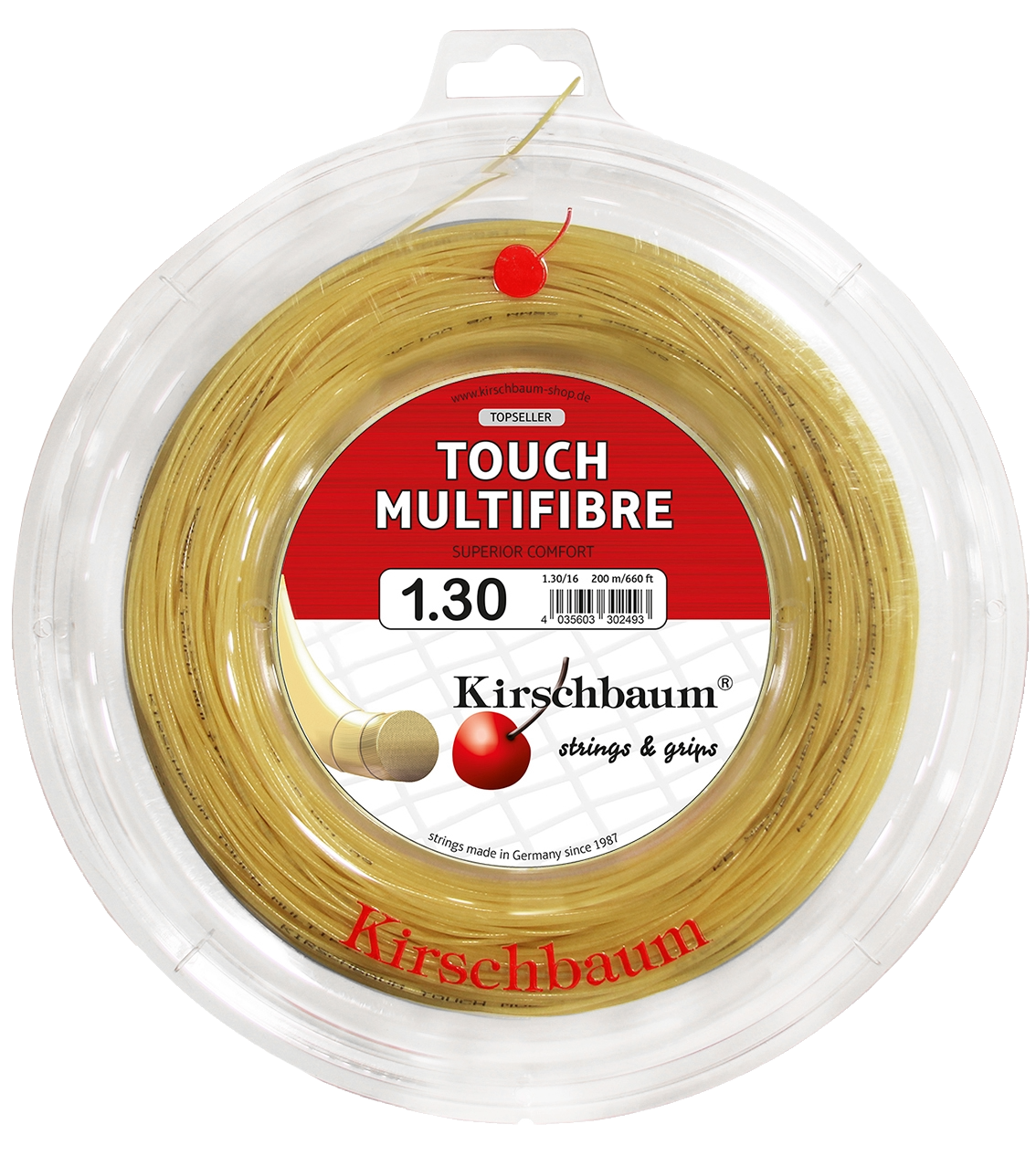 Kirschbaum Touch Multifibre Tennis String Reel - 660 ft.