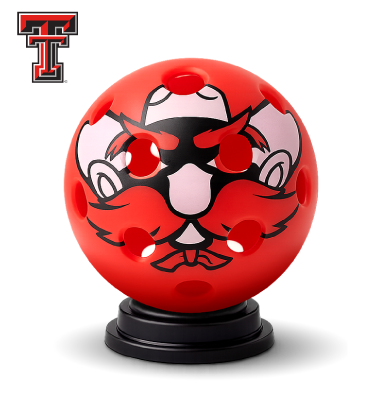 Texas Tech Red Raiders Pickleball Balls - Raider Red mascot ball - Racquet Point