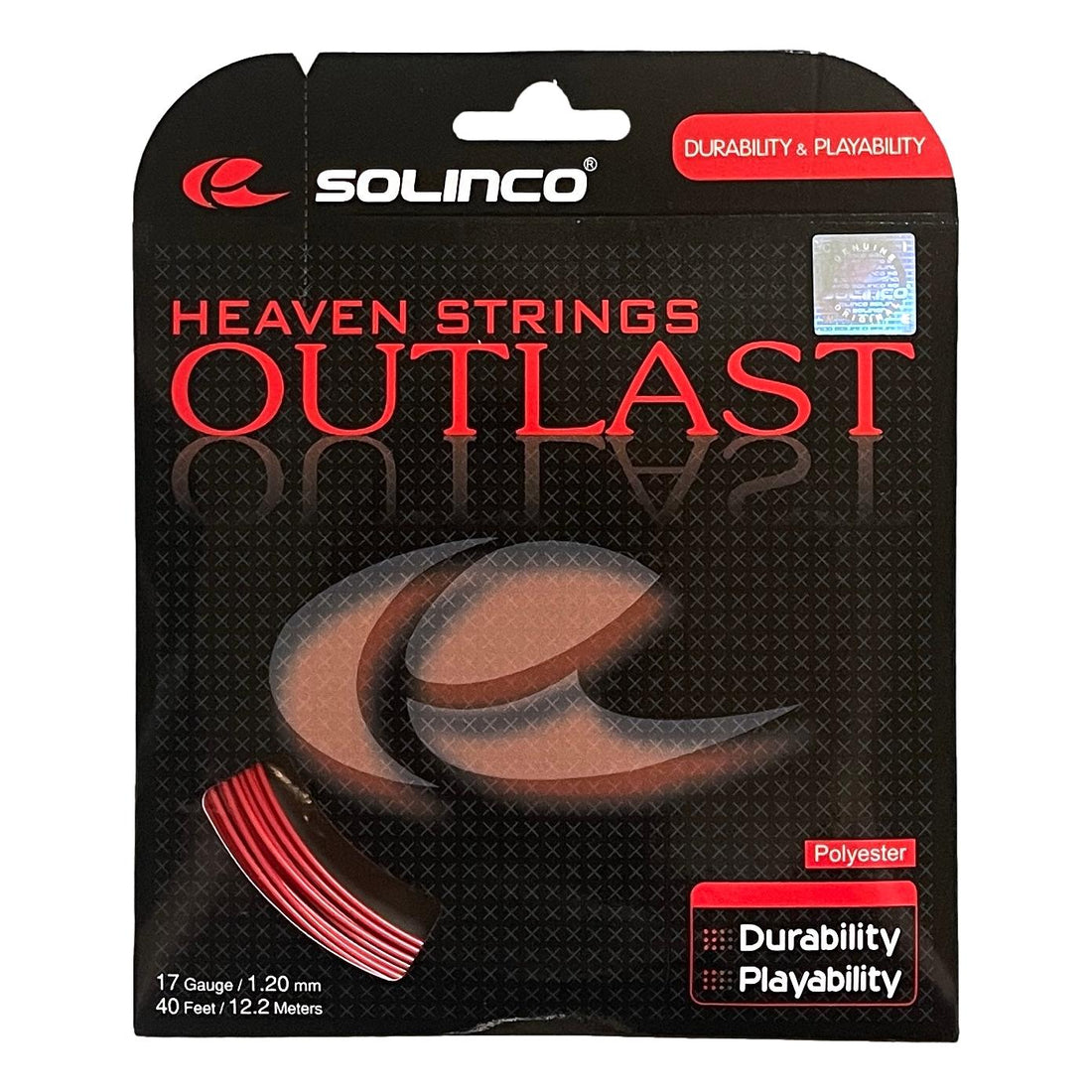 Solinco Outlast 17 Tennis String - Durable Co-Polyester for Maximum Playability