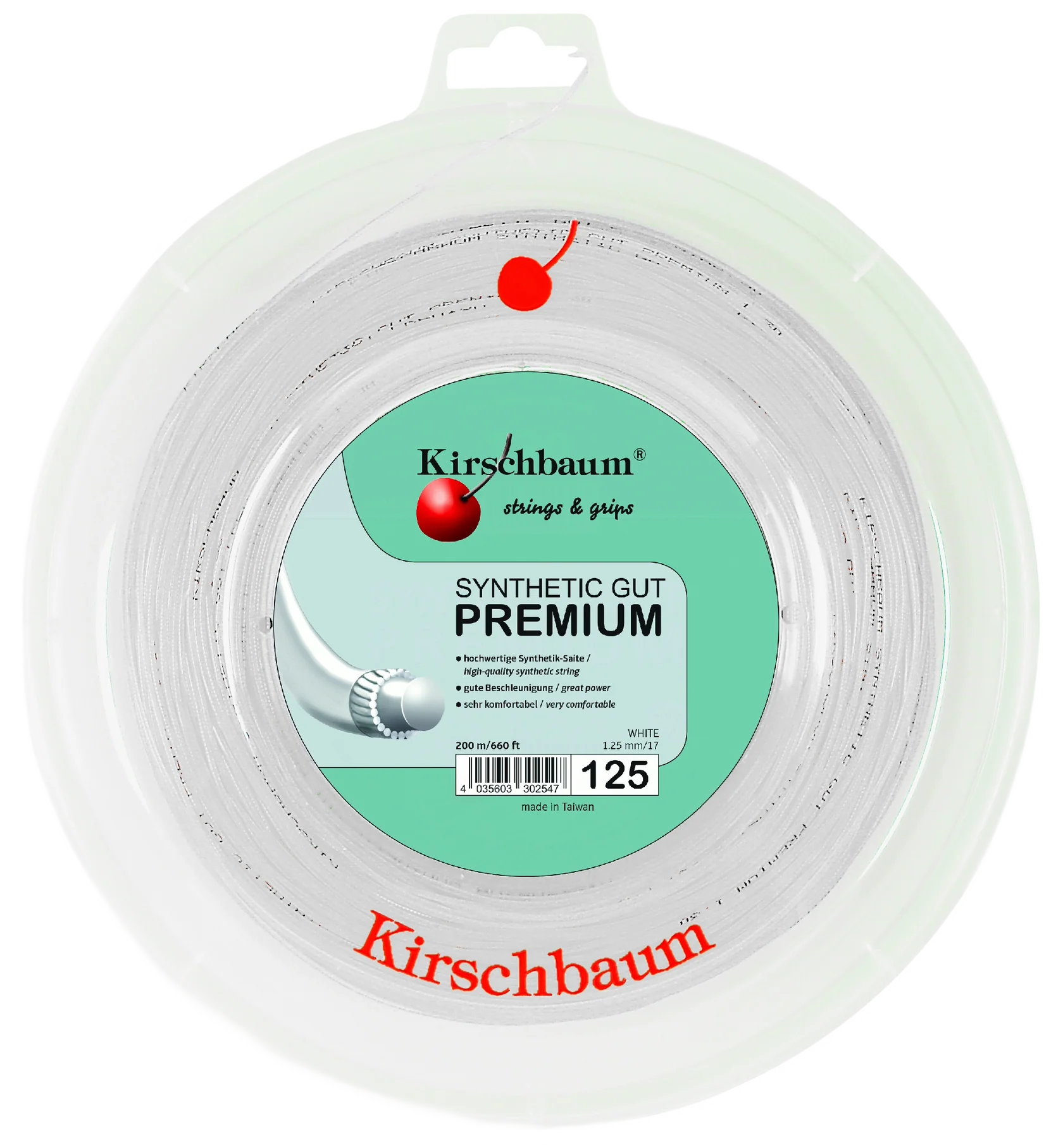 Kirschbaum Synthetic Gut Premium Tennis String Reel