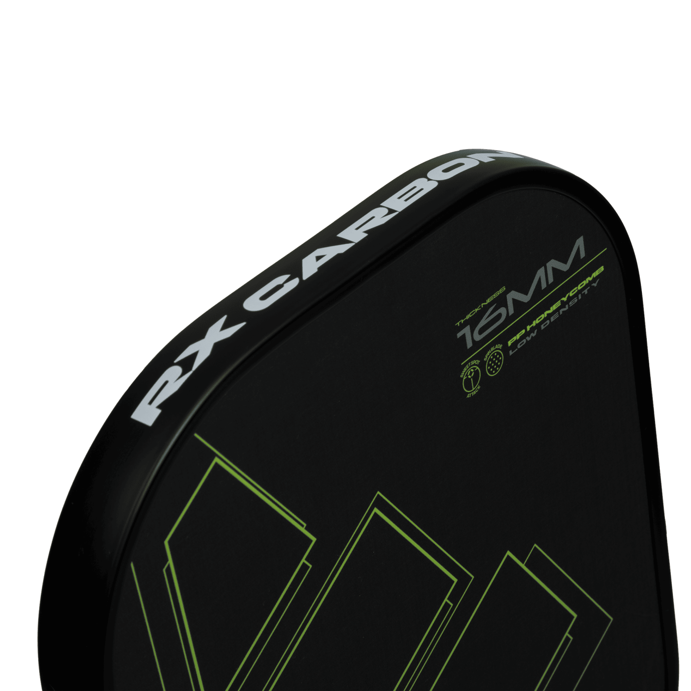 adidas RX Carbon ATTK Pickleball Paddle - Black/Lime - Racquet Point
