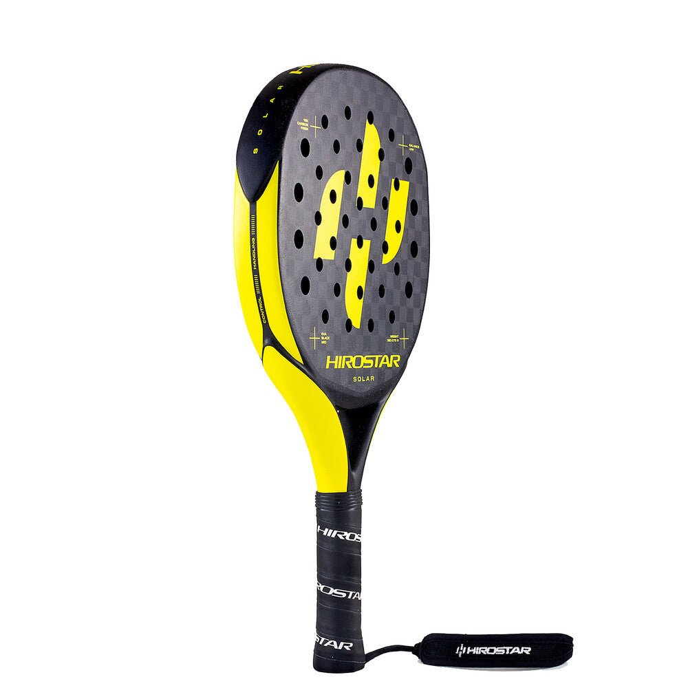 Hirostar Solar Padel Racquet - Black/Yellow - Racquet Point