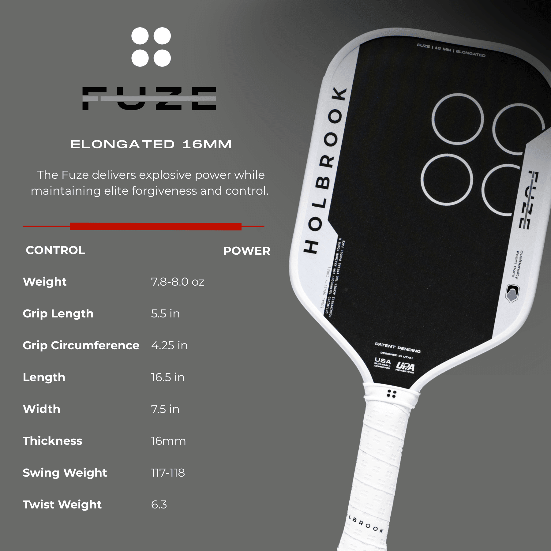 Holbrook Fuze Pickleball Paddle - Racquet Point