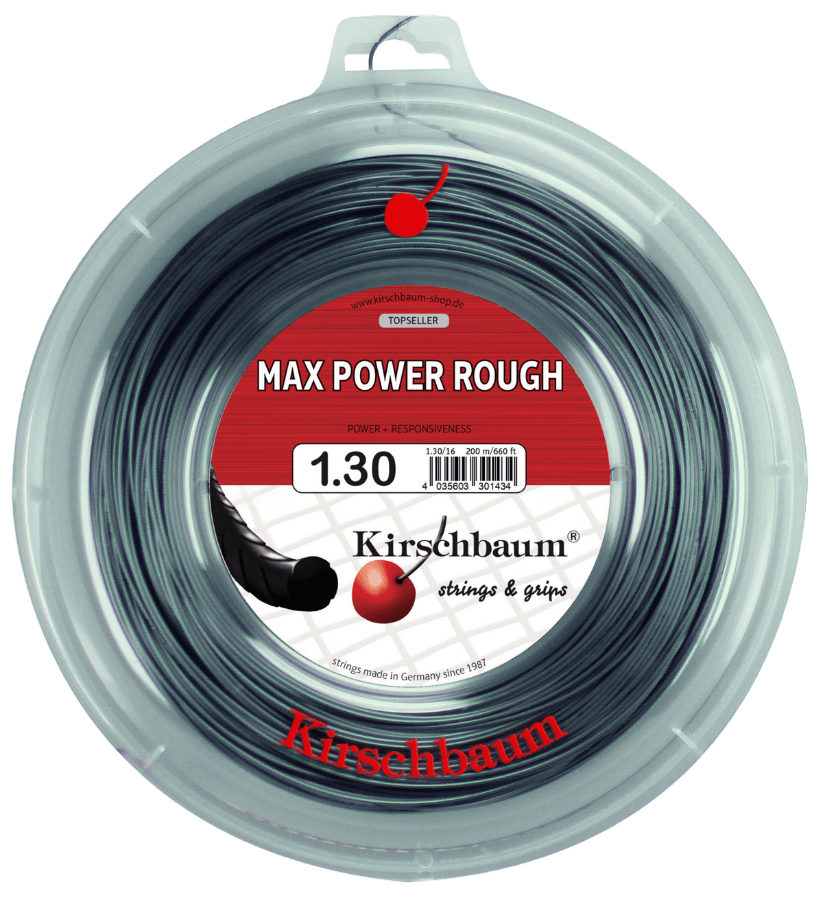 Kirschbaum Max Power Rough Tennis String Reel - 660 ft. - Racquet Point
