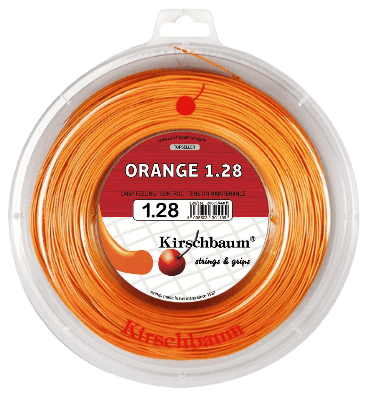 Kirschbaum Orange Tennis String Reel - 660 ft. - Racquet Point