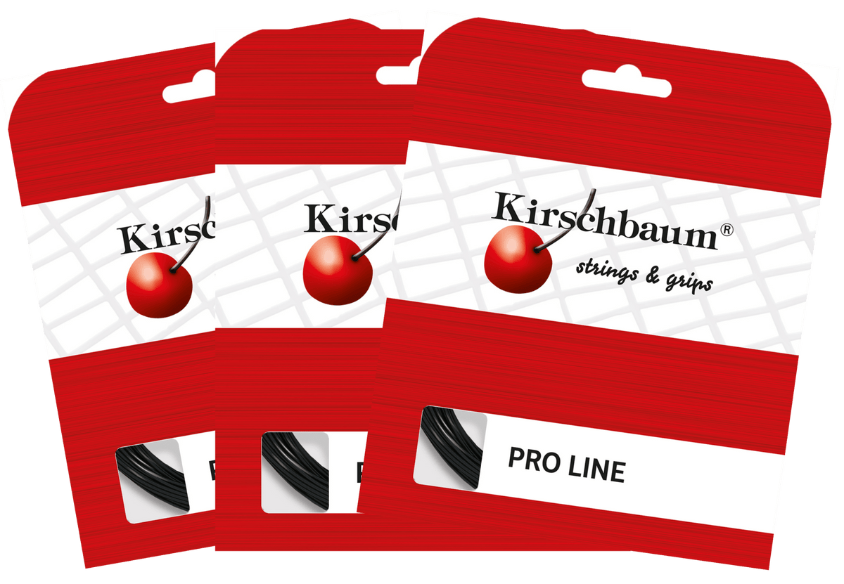 Kirschbaum Pro Line Black Tennis String Set - 3 Pack - Racquet Point