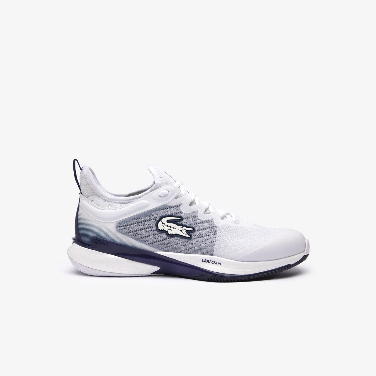 Lacoste Men’s AG-LT23 Light Blue and White Knit Athletic Tennis Court Shoes Lacoste AG-LT23 Men main image 3