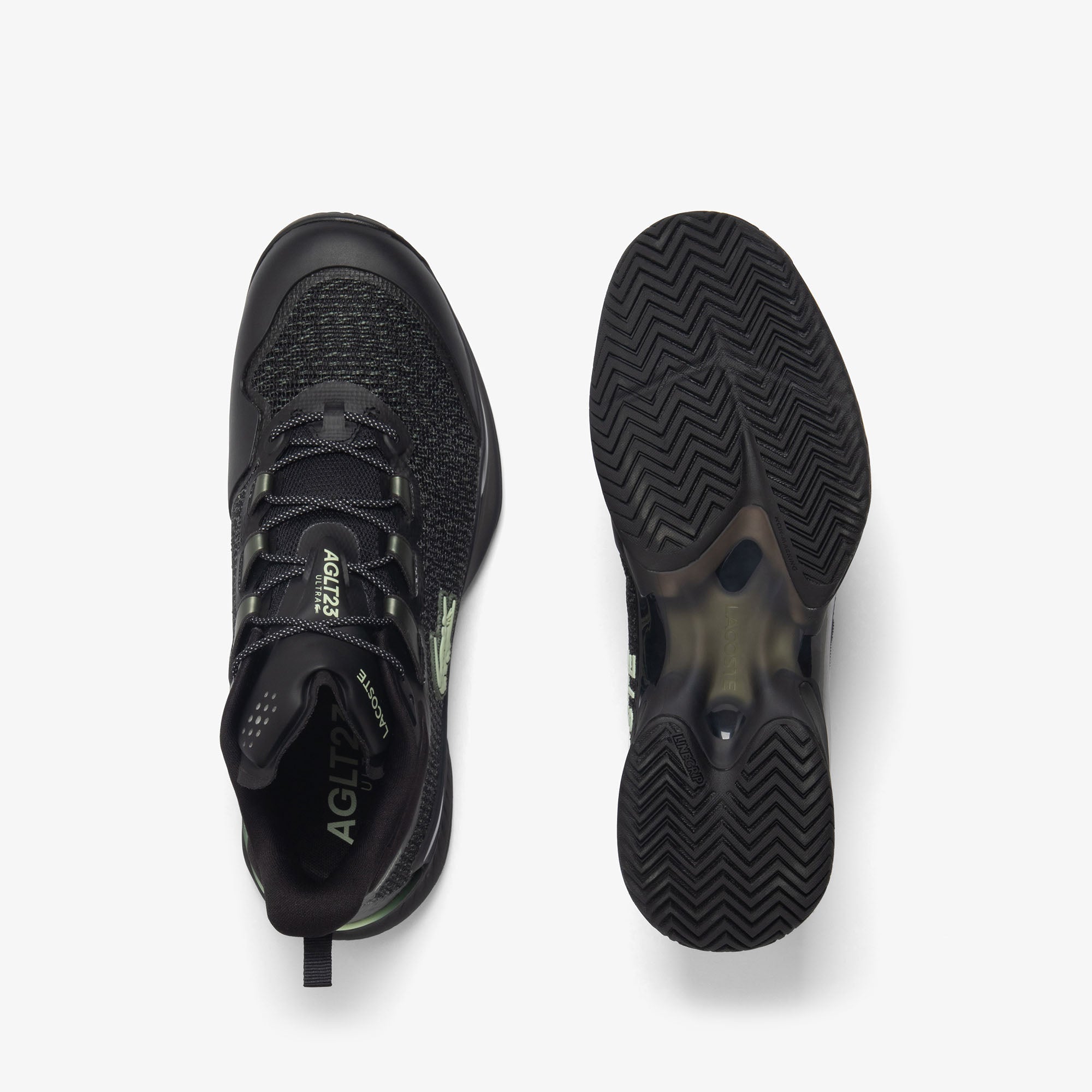 Lacoste AG - LT23 Ultra Men's Tennis Shoes - Black/green - Racquet Point