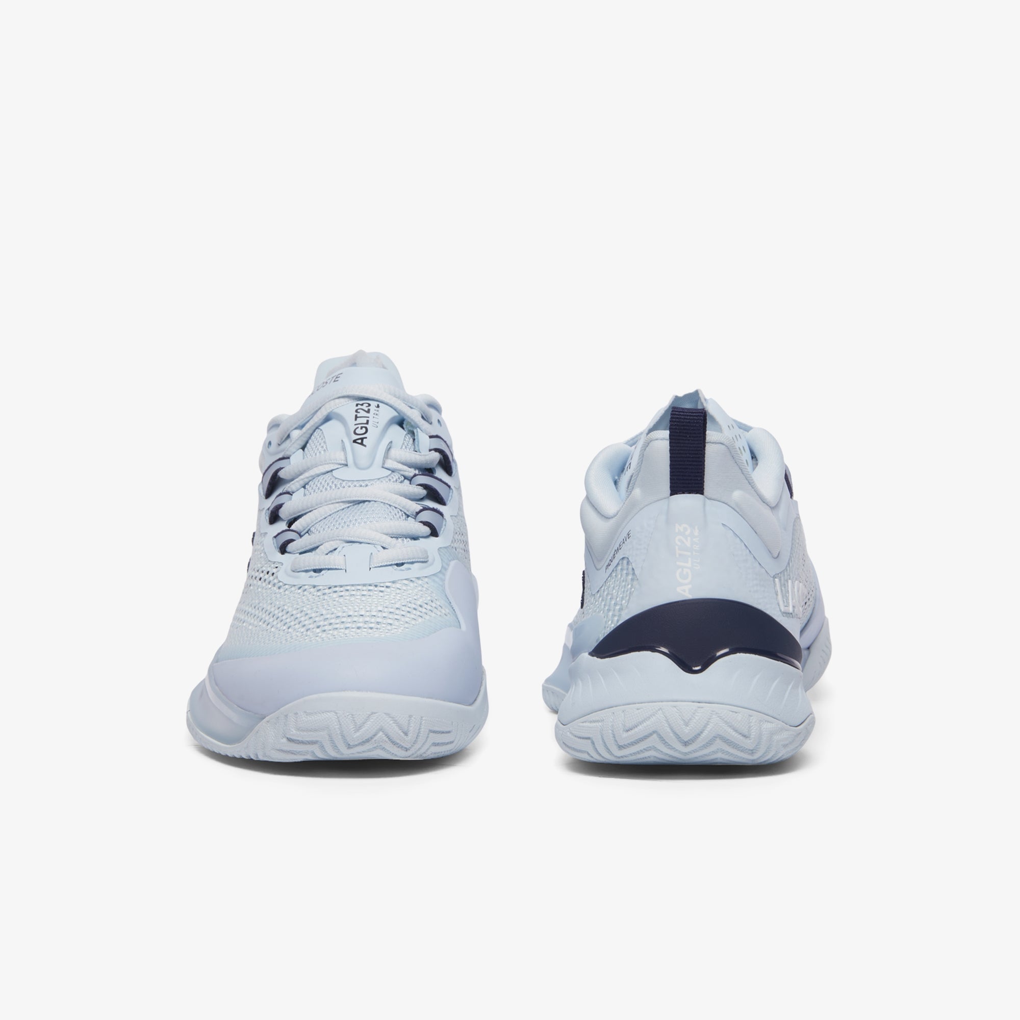 Lacoste Women's AG - LT23 Ultra Tennis Shoes - Light blue/Navy - Racquet Point