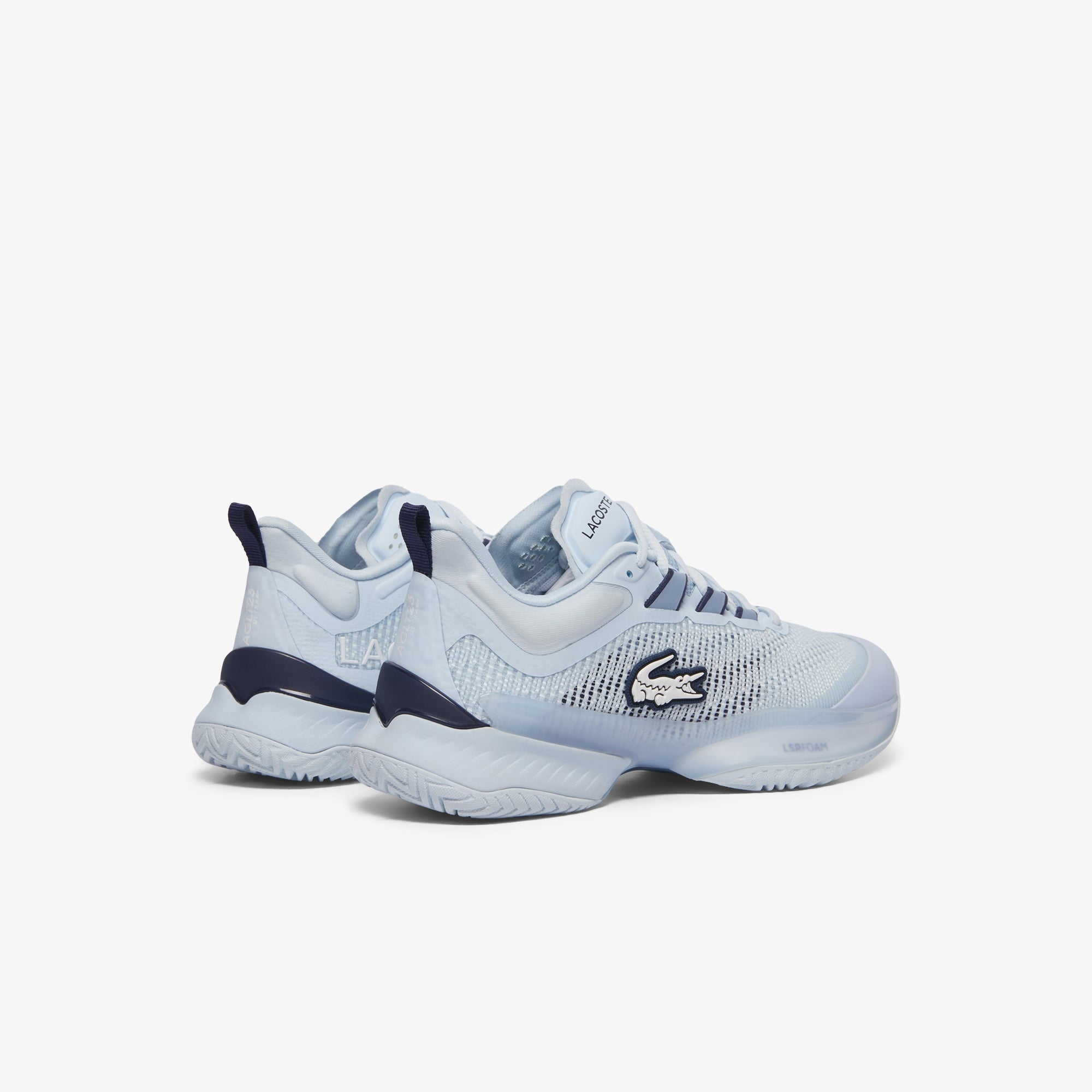 Lacoste Women's AG - LT23 Ultra Tennis Shoes - Light blue/Navy - Racquet Point