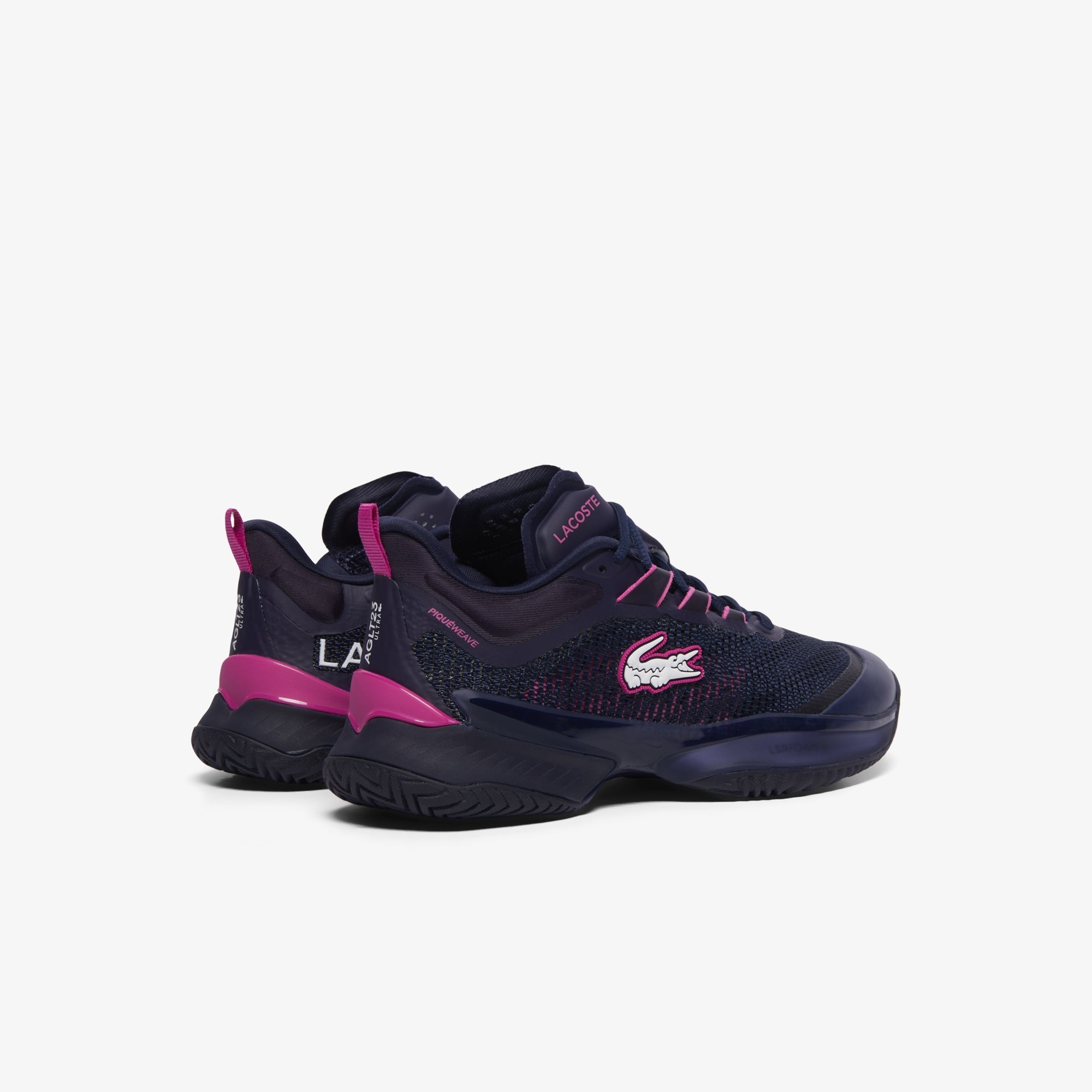 Lacoste Women's AG - LT23 Ultra Tennis Shoes - Navy/Pink - Racquet Point