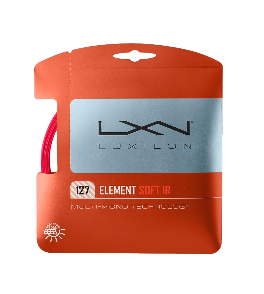 Luxilon Element 127 Soft Red IR Tennis String - Racquet Point