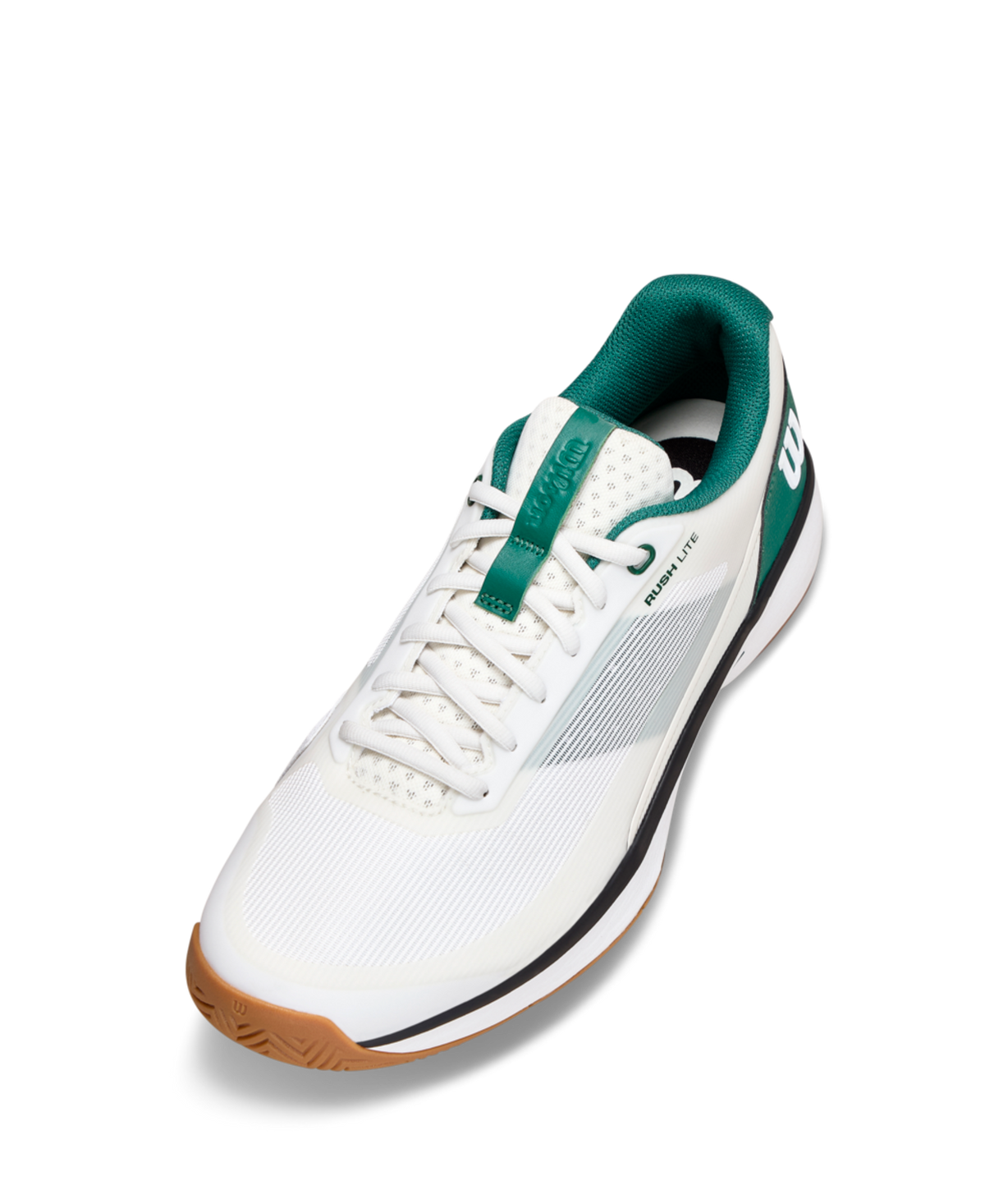 Wilson Rush Lite 5 Men's Tennis Shoes - White/Evergreen - Racquet Point