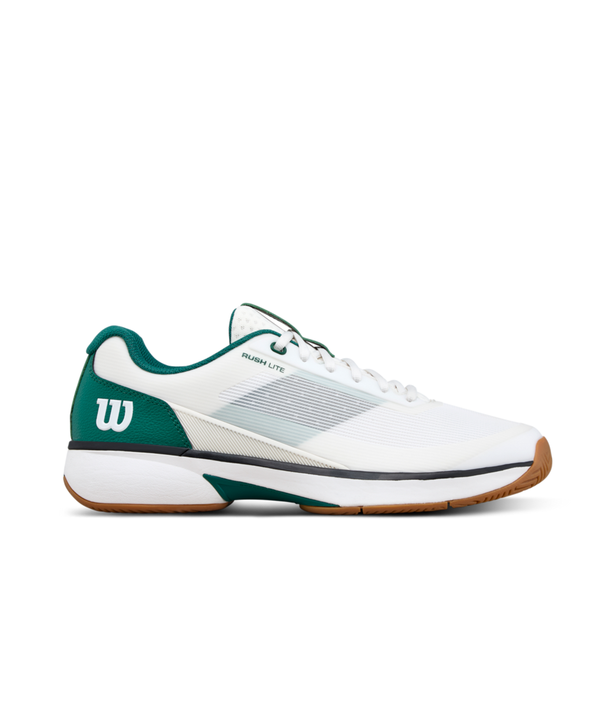 Wilson Rush Lite 5 Men's Tennis Shoes - White/Evergreen - Racquet Point