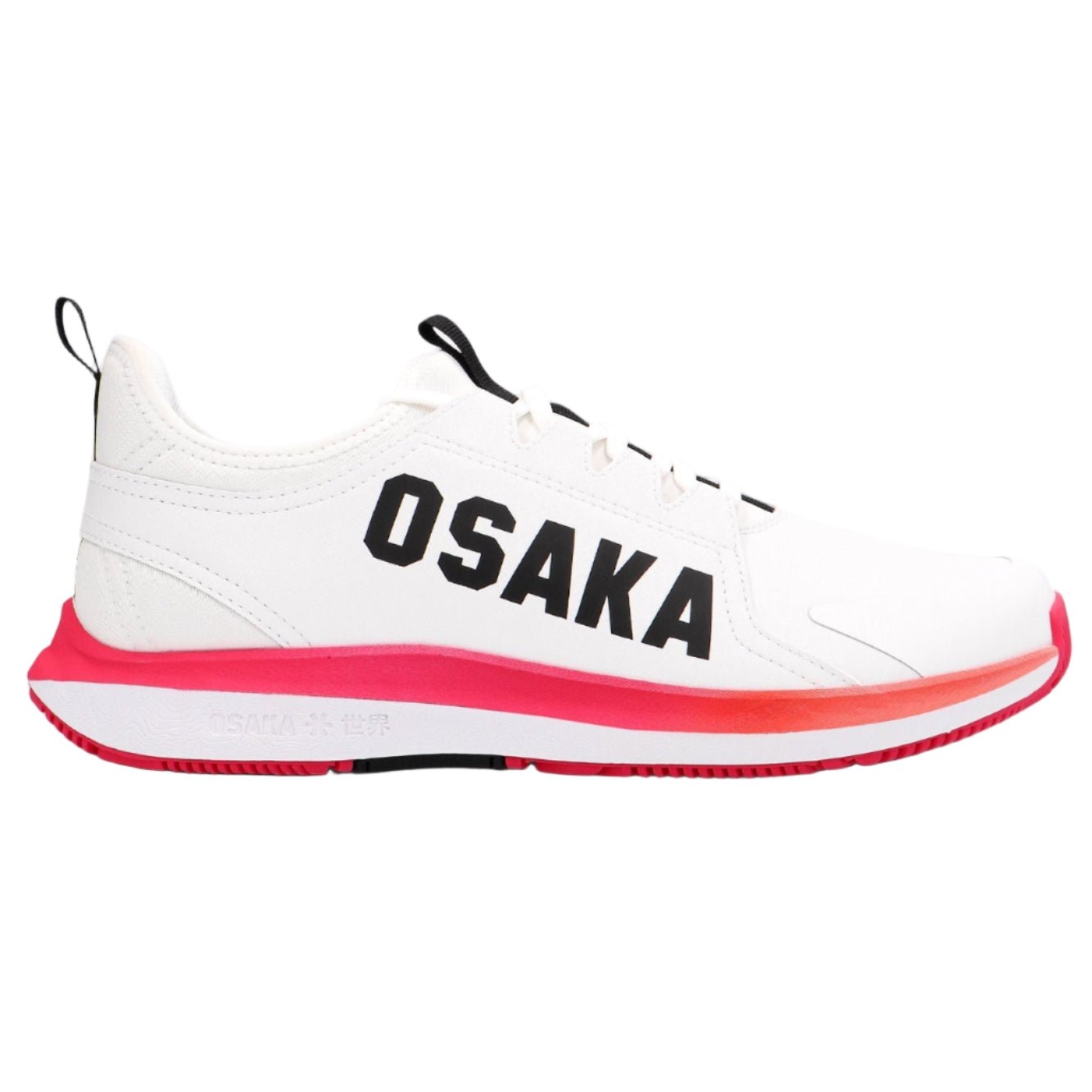 Osaka Furo Court Shoes - White - Raspberry - Racquet Point