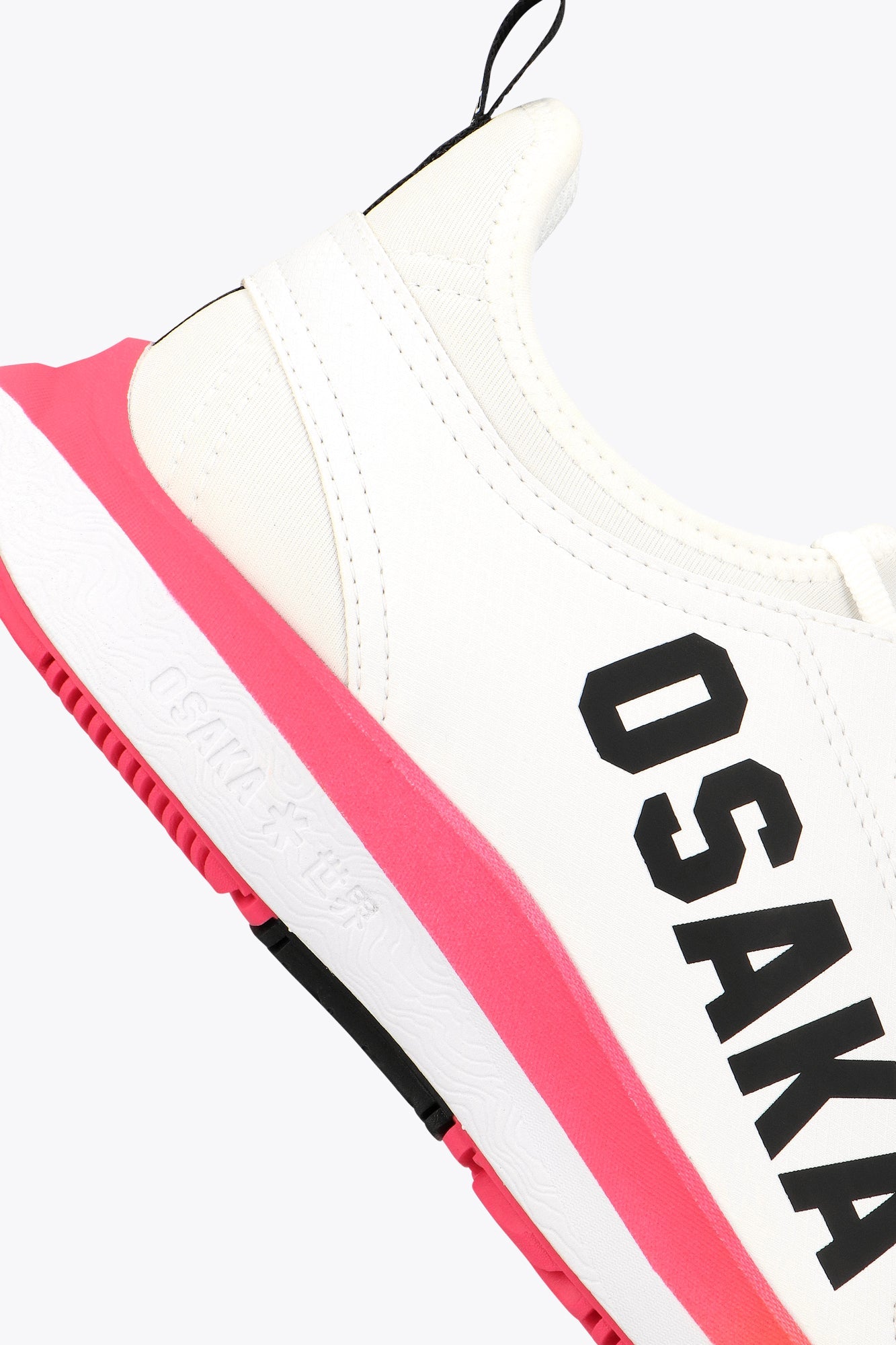 Osaka Furo Court Shoes - White - Raspberry - Racquet Point