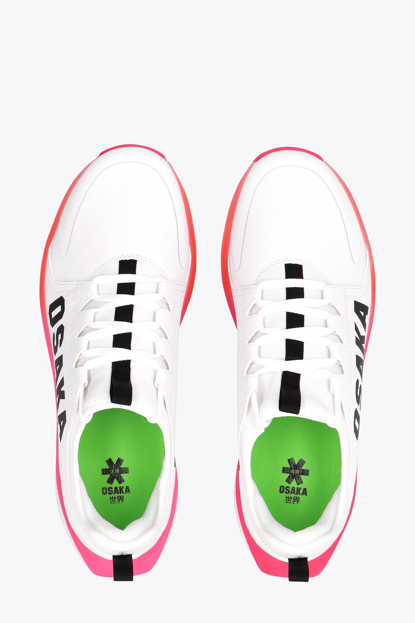 Osaka Furo Court Shoes - White - Raspberry - Racquet Point