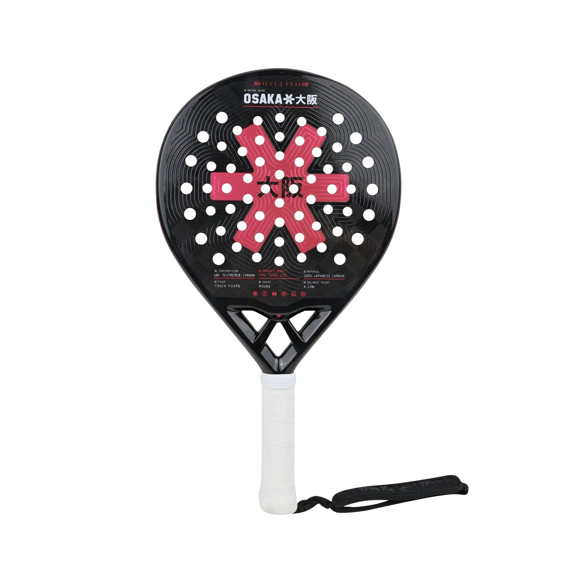 Osaka Pro Tour Ltd Padel Racket - Control | Pompeian Red - Racquet Point