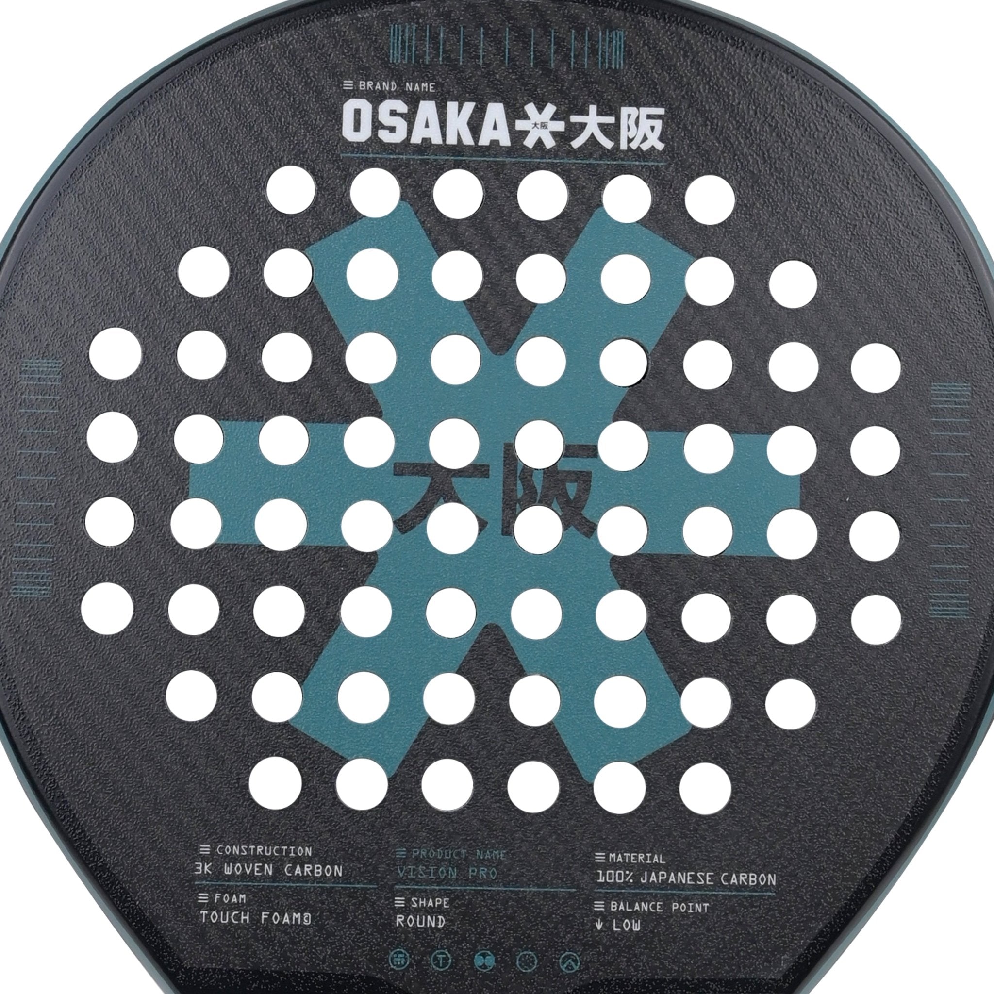 Osaka Vision Pro Padel Racket - Control | Transformative Teal - Racquet Point