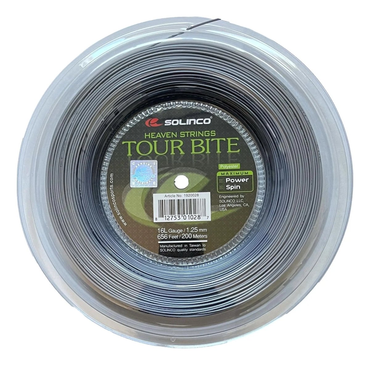 Corda Solinco Tour Bite Soft 16 L rolo de 1,25 mm de 200 Mts Corda Solinco Tour Bite Soft 16 L rolo de 1,25 mm de 200 Mts
