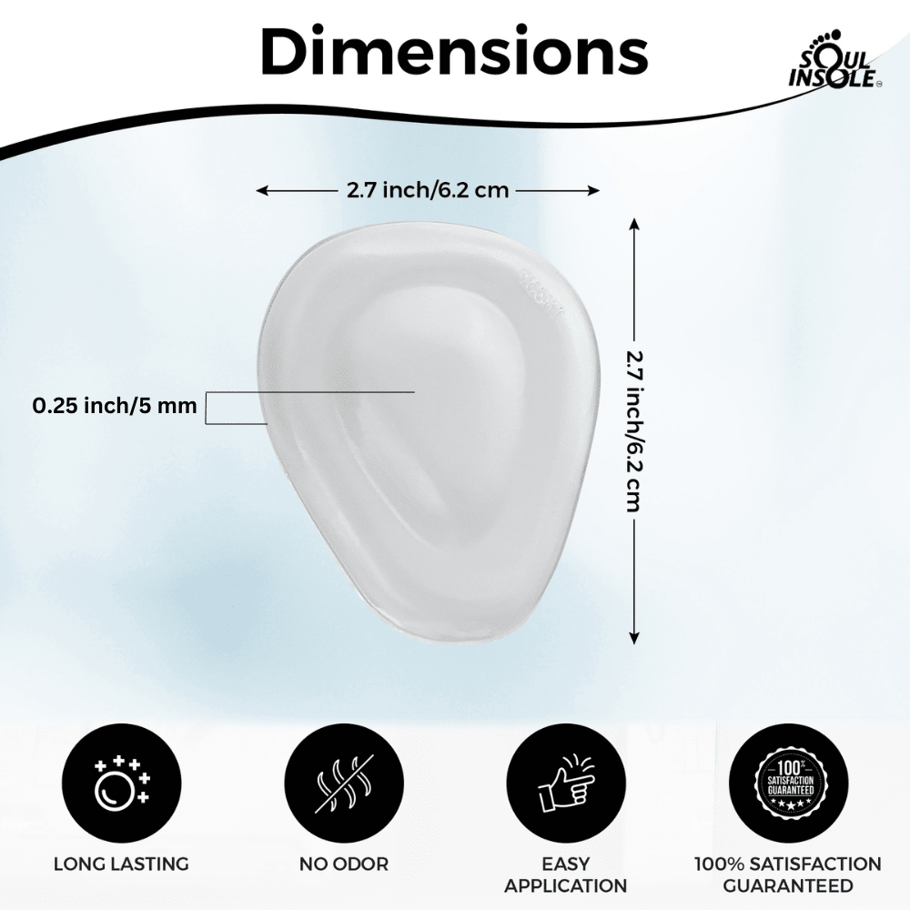 Soul Insole Metatarsal Pad (Re-Usable, Adhesive) - Racquet Point