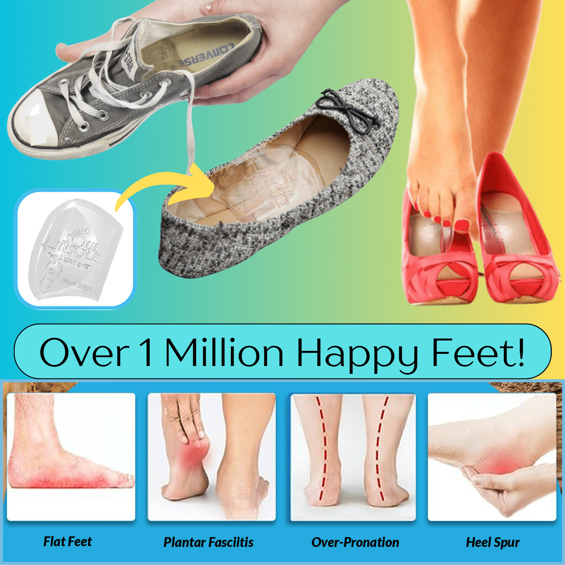 Soul Insole Shoe Bubble micro-size Max Support Orthotic - Racquet Point