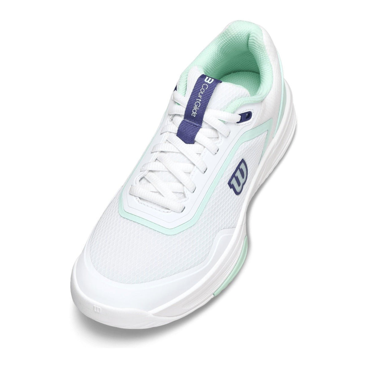 Wilson CourtGlide Padel Women's Padel Shoes - White/Bay - Racquet Point