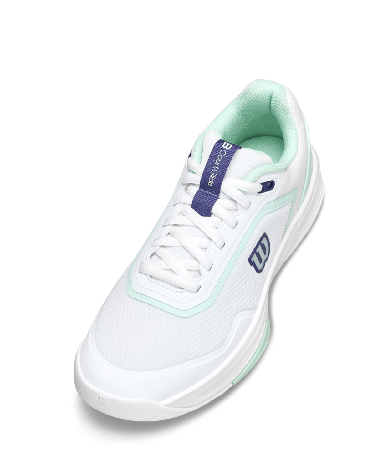 Wilson CourtGlide Padel Women's Padel Shoes - White/Bay - Racquet Point
