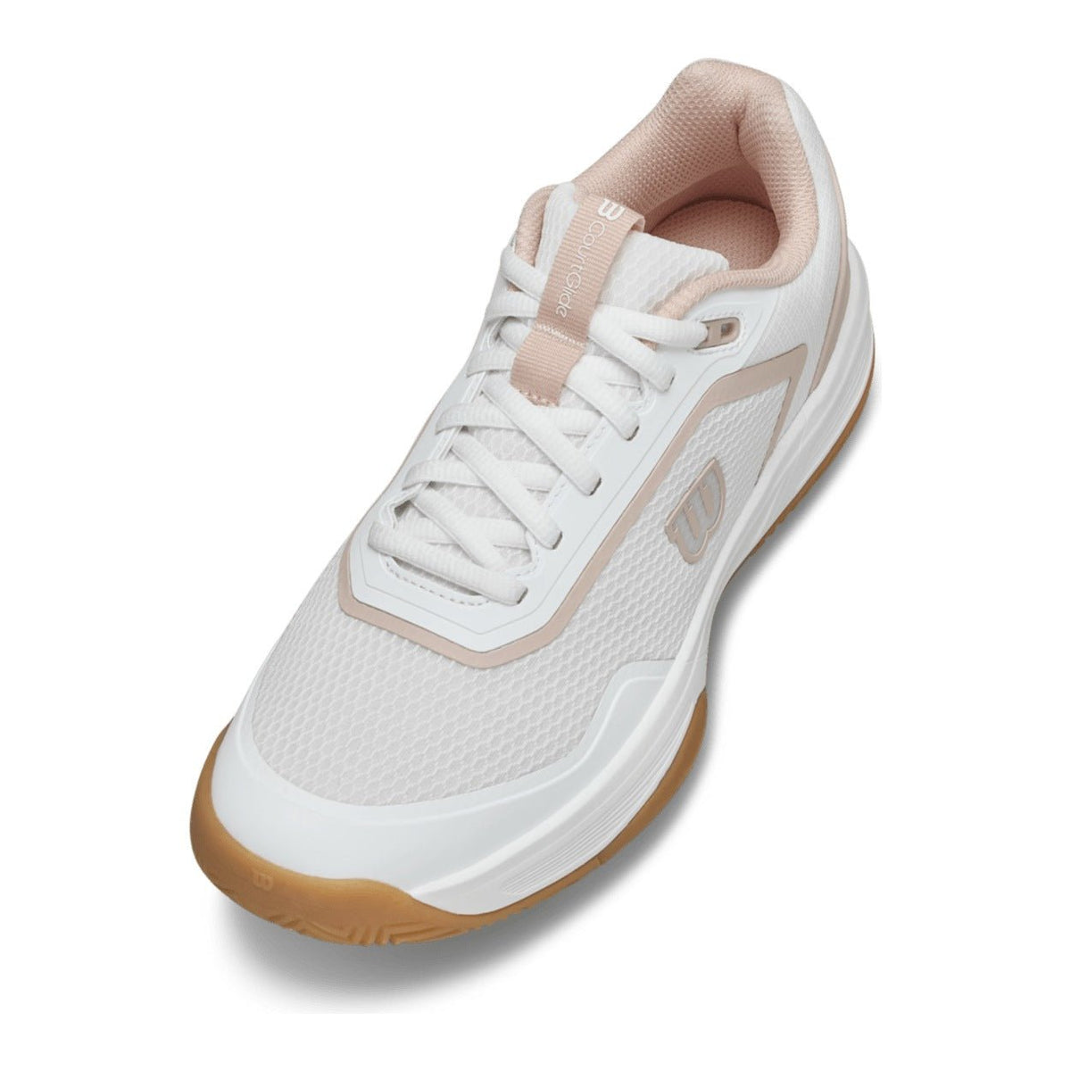 Wilson CourtGlide Women's Tennis Shoes - White/Cameo Rose - Racquet Point