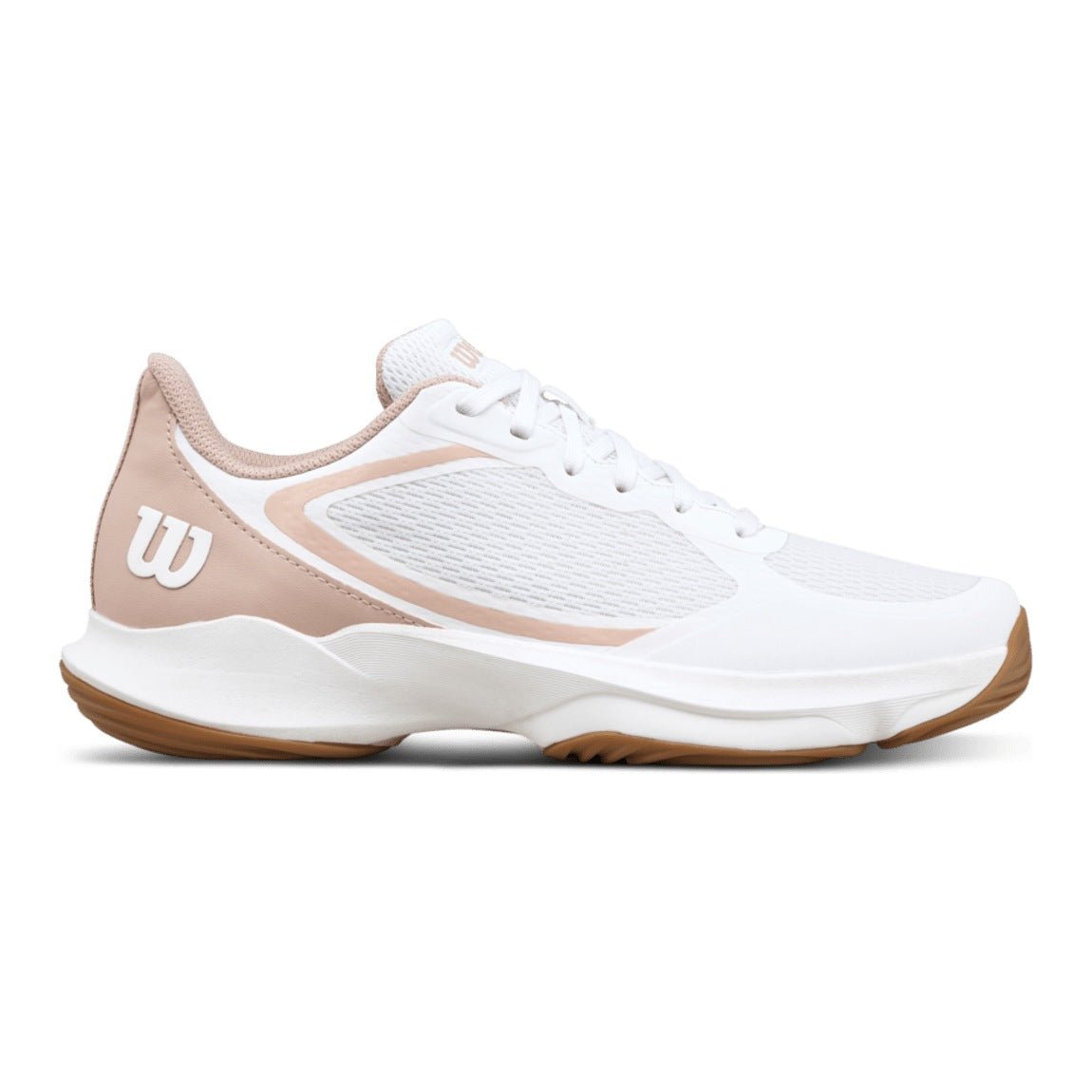 Wilson Hurakn Lite Women's Padel Shoes - White/Cameo Rose - Racquet Point