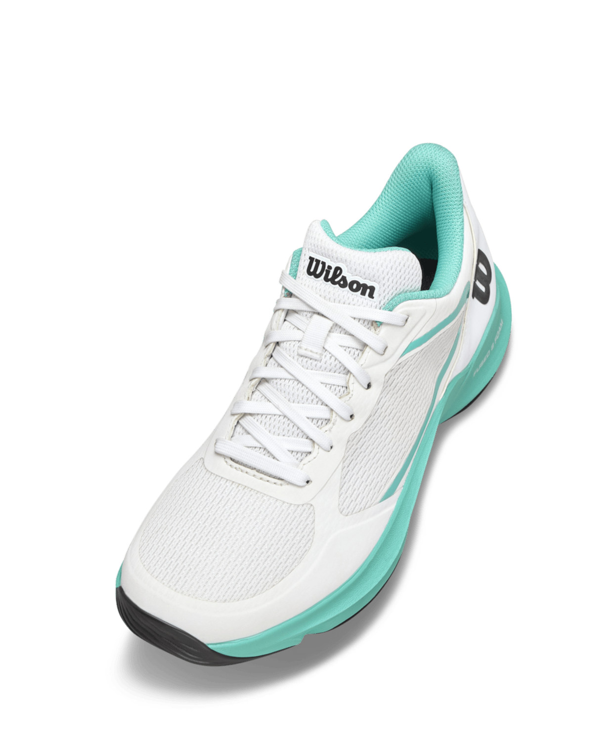 Wilson Hurakn Lite Women's Padel Shoes - White/Turquoise - Racquet Point