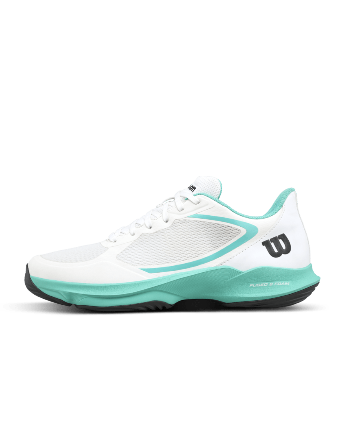 Wilson Hurakn Lite Women's Padel Shoes - White/Turquoise - Racquet Point