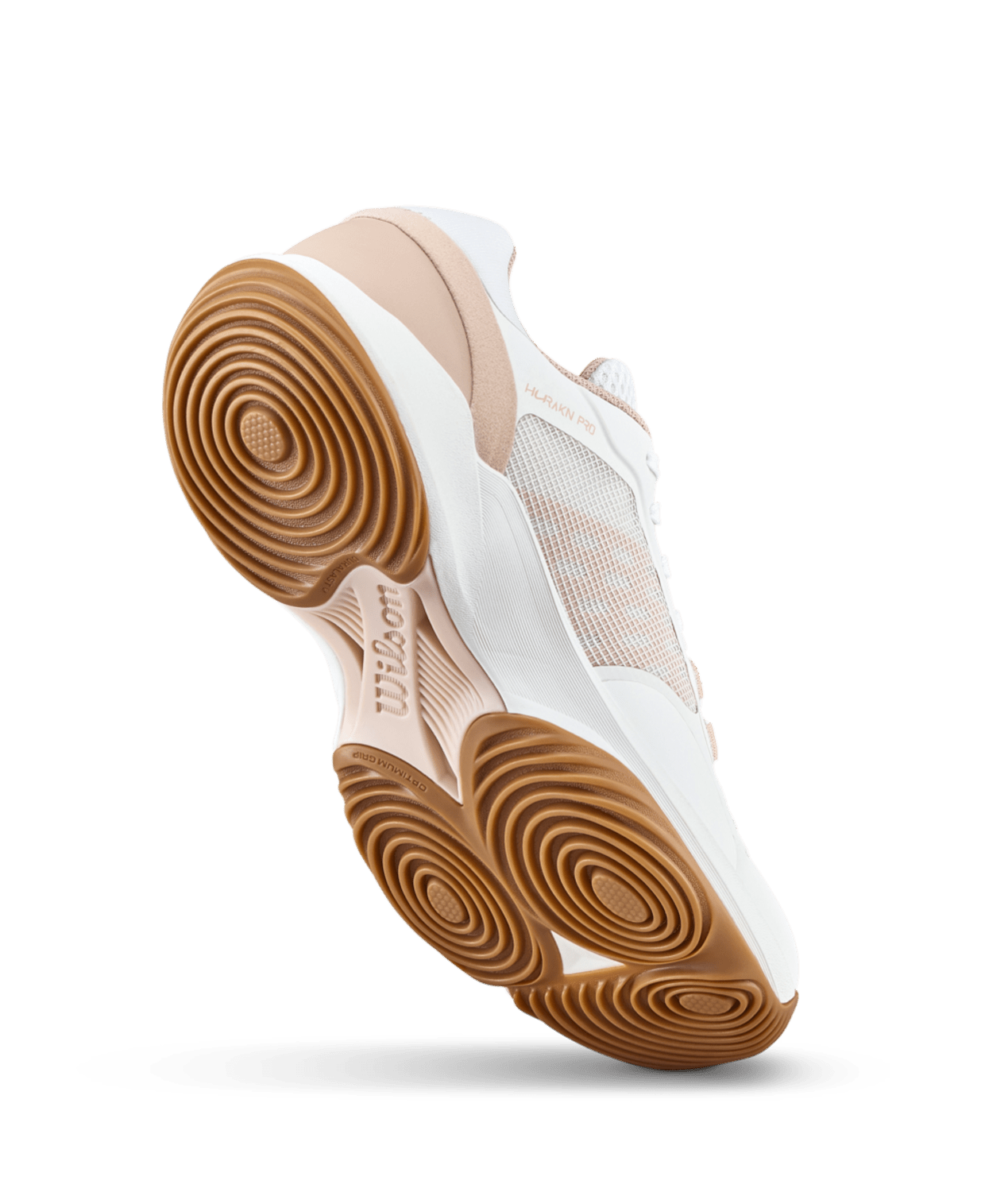 Wilson Hurakn Pro V2 Women's Padel Shoes - White/Cameo Rose - Racquet Point