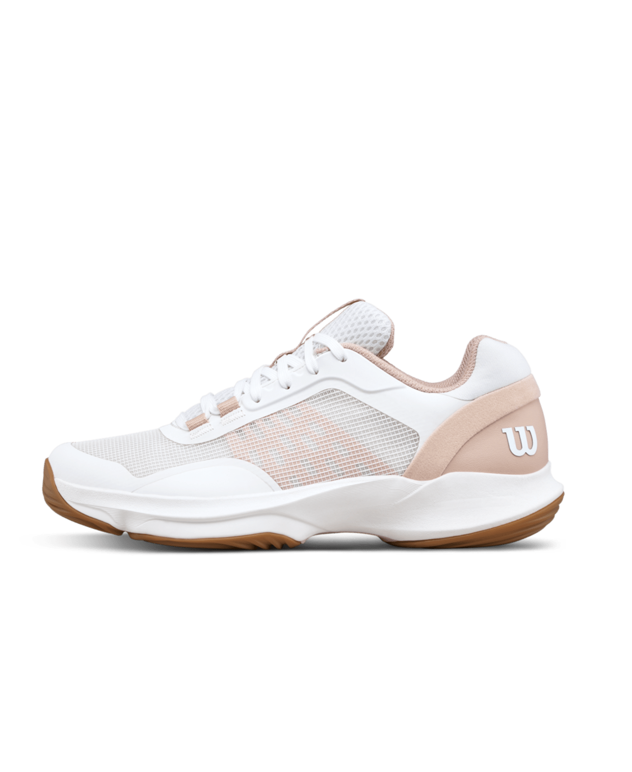 Wilson Hurakn Pro V2 Women's Padel Shoes - White/Cameo Rose - Racquet Point