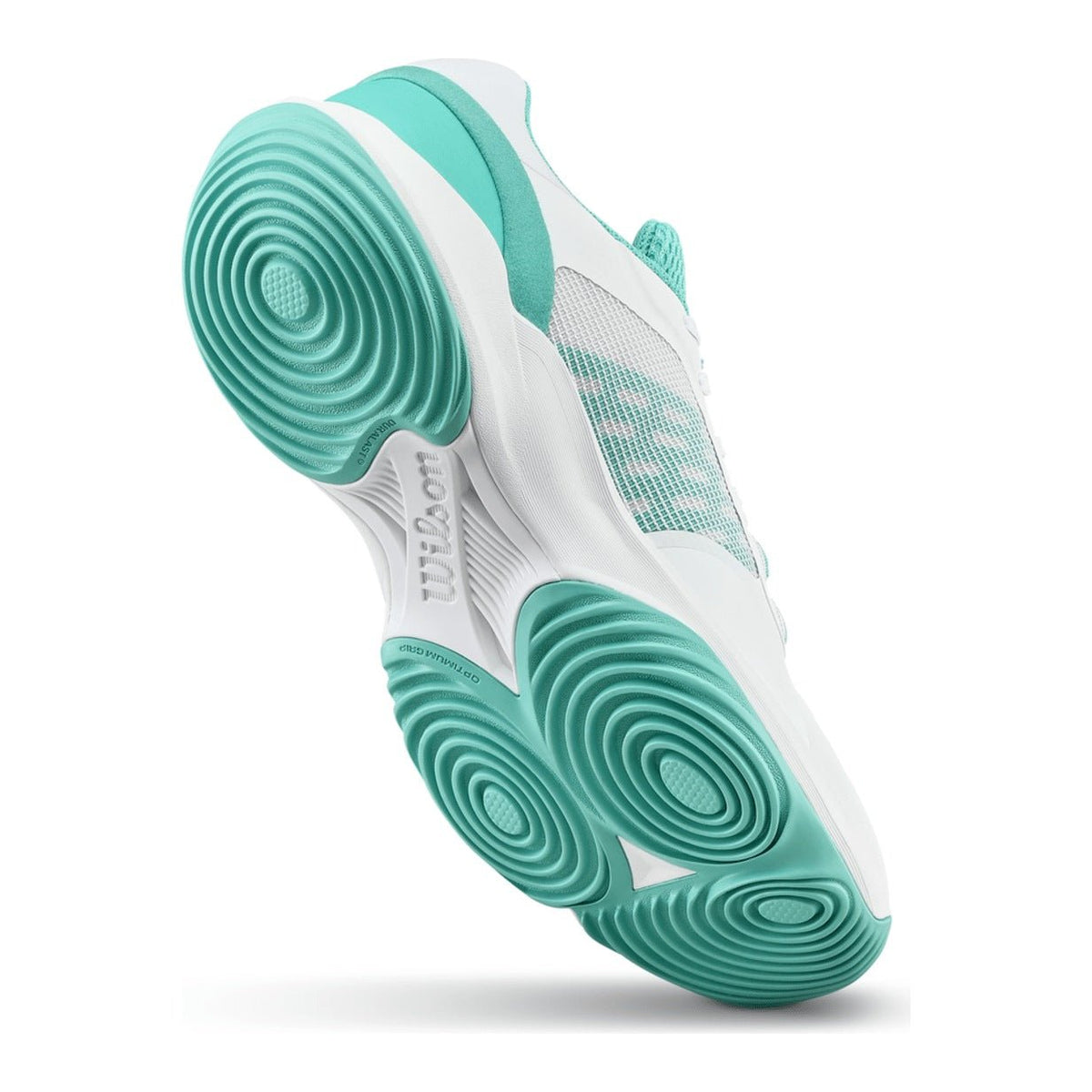 Wilson Hurakn Pro V2 Women's Padel Shoes - White/Turquoise - Racquet Point