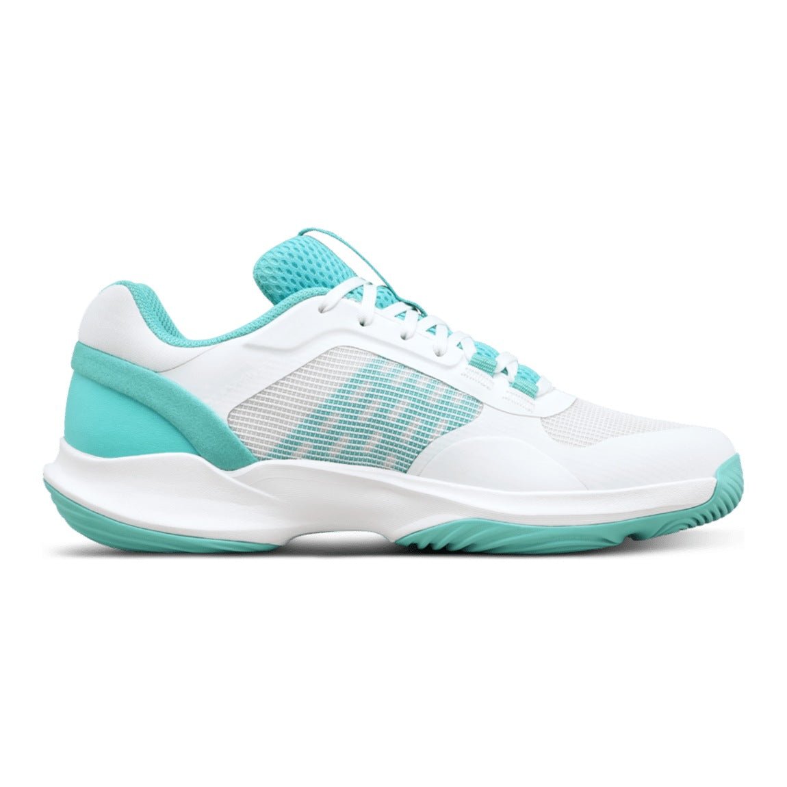 Wilson Hurakn Pro V2 Women's Padel Shoes - White/Turquoise - Racquet Point