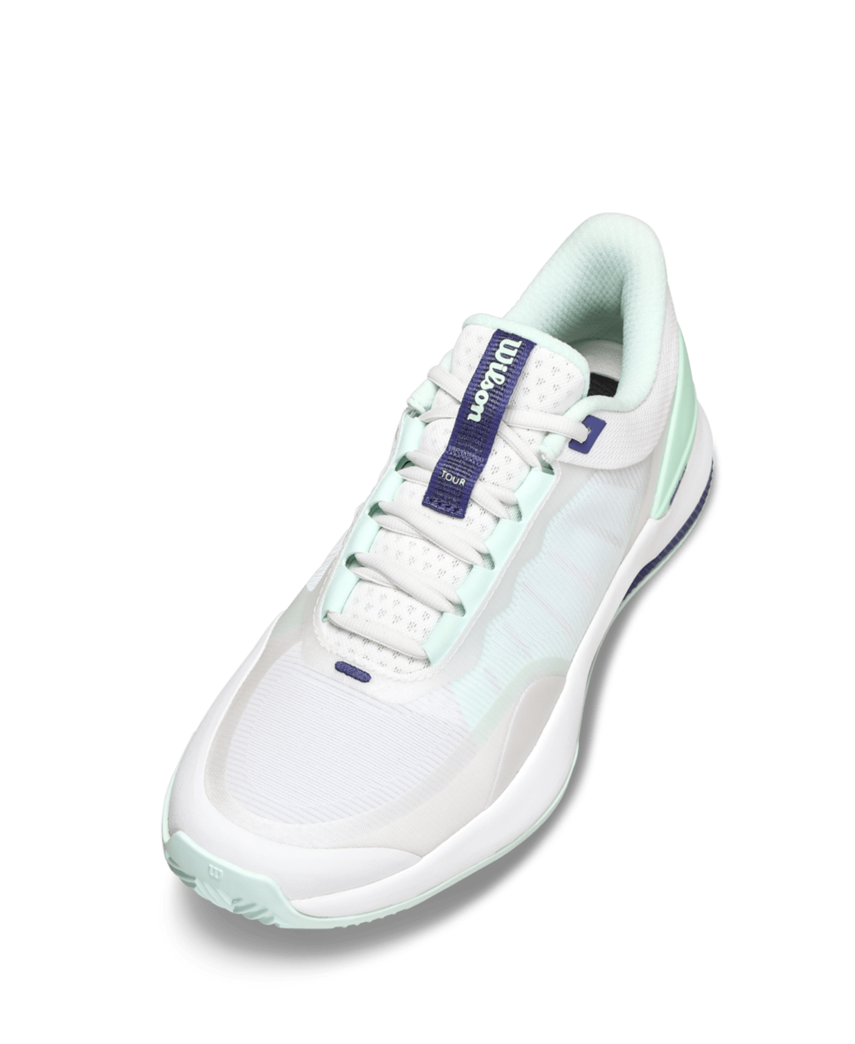 Wilson Intrigue Tour Clay Women's Tennis Shoes - White/Bay - Racquet Point