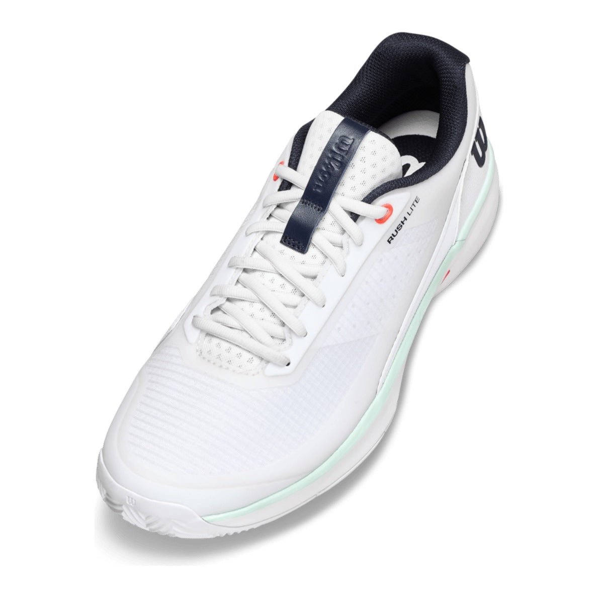 Wilson Rush Lite 5 Clay Men's Tennis Shoes - White/Bay - Racquet Point