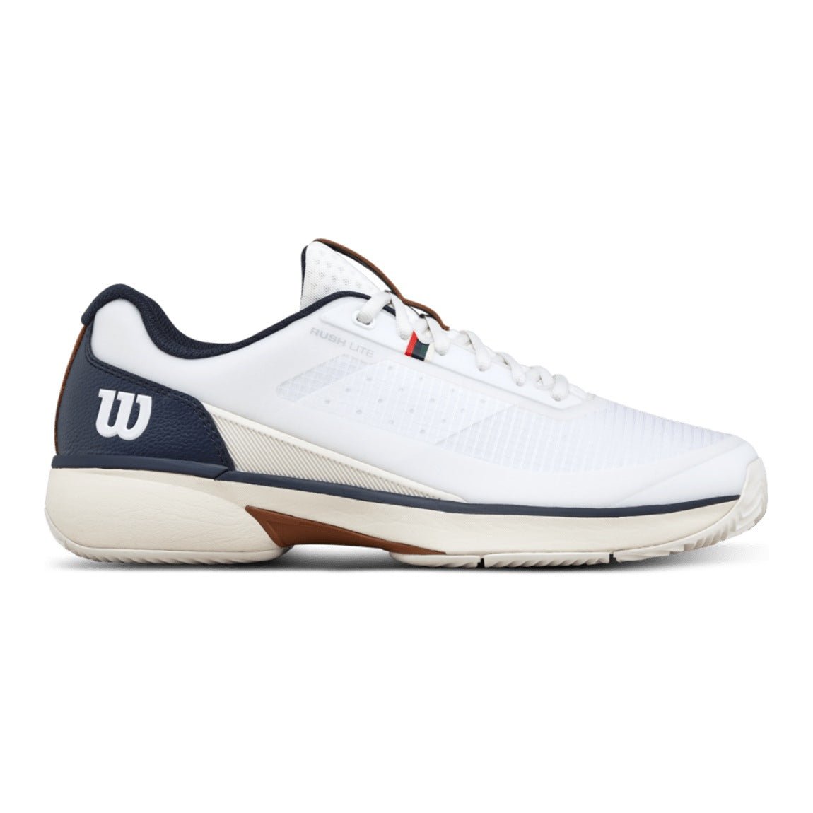 Wilson Rush Lite 5 Clay Men's Tennis Shoes - White/Navy Blazer - Racquet Point