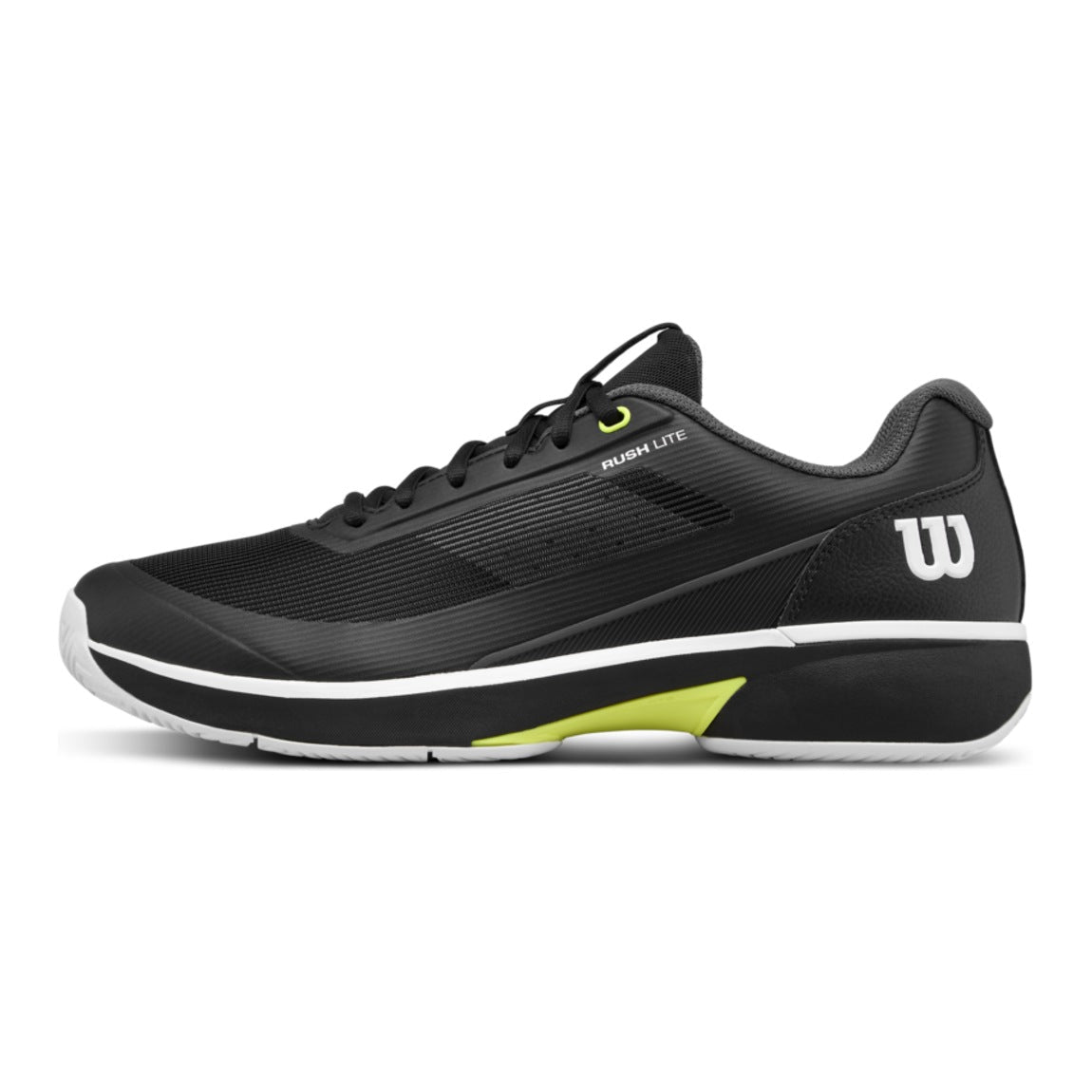 Wilson Rush Lite 5 Men's Tennis Shoes - Black/White - Racquet Point