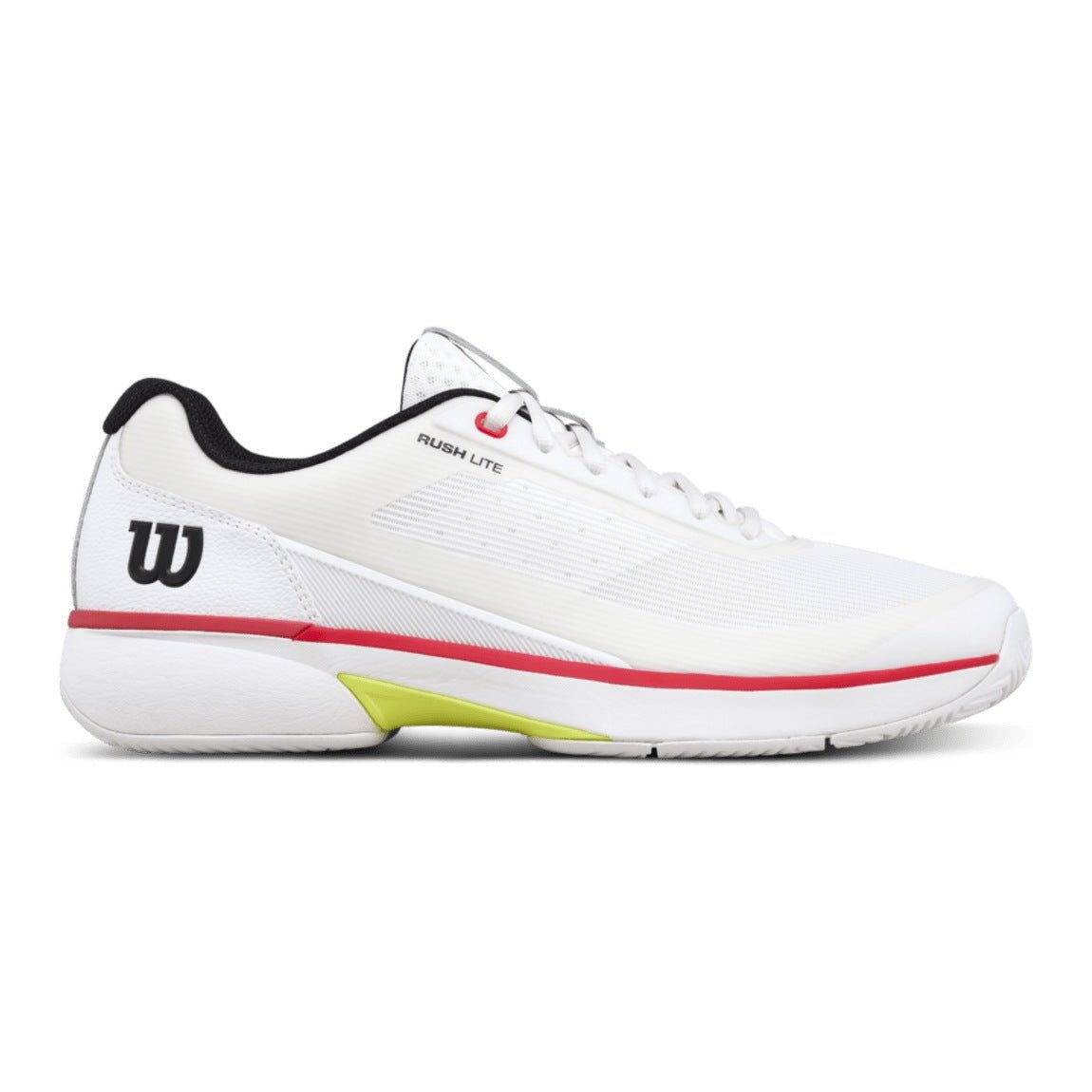 Wilson Rush Lite 5 Men's Tennis Shoes - White/Black - Racquet Point
